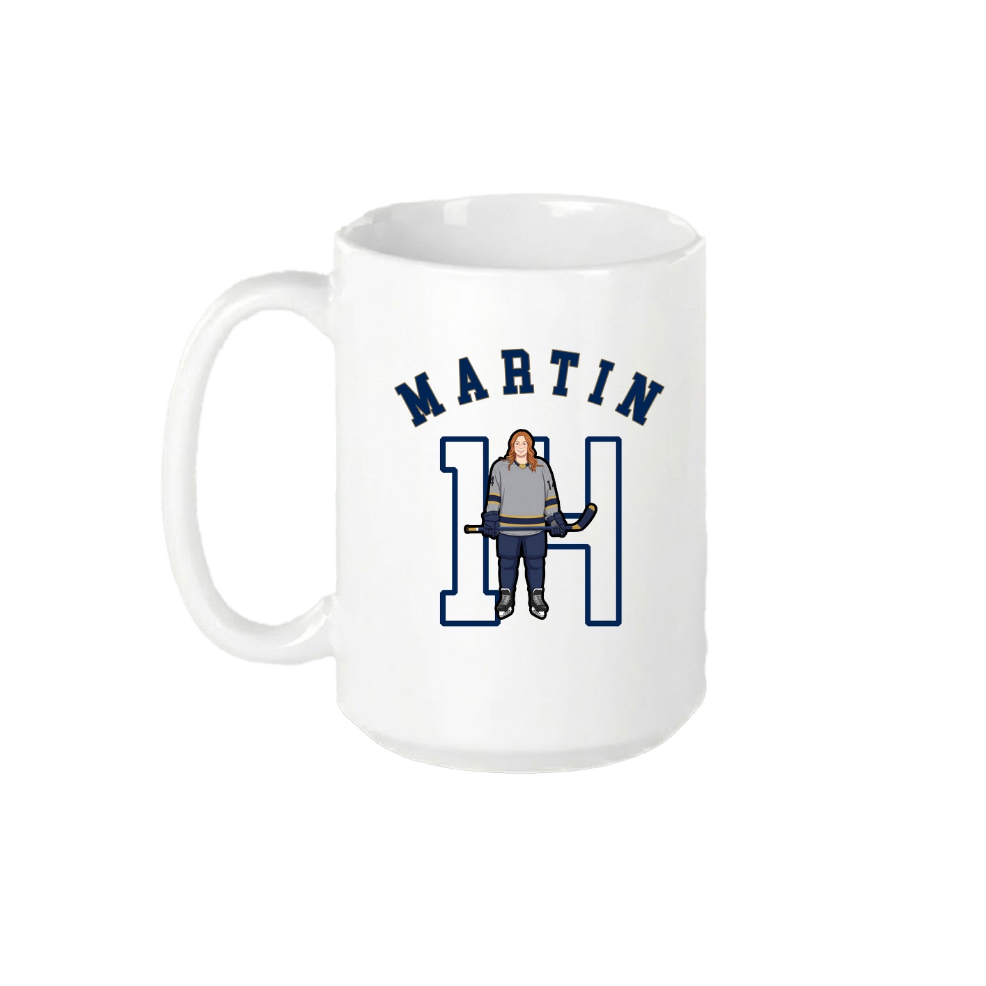 15oz Coffee Mug — Shirsey Arch in White
