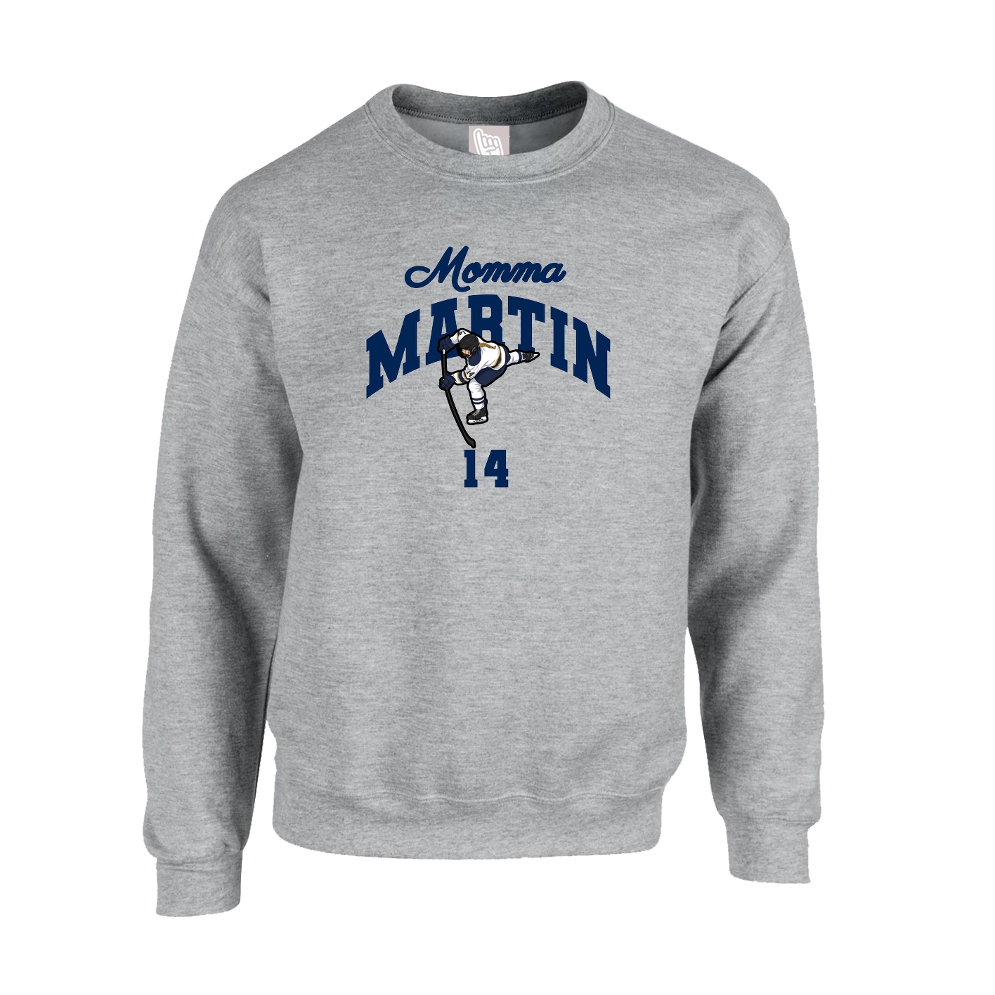 Fleece Crew — Mothers Day Arch in Grey