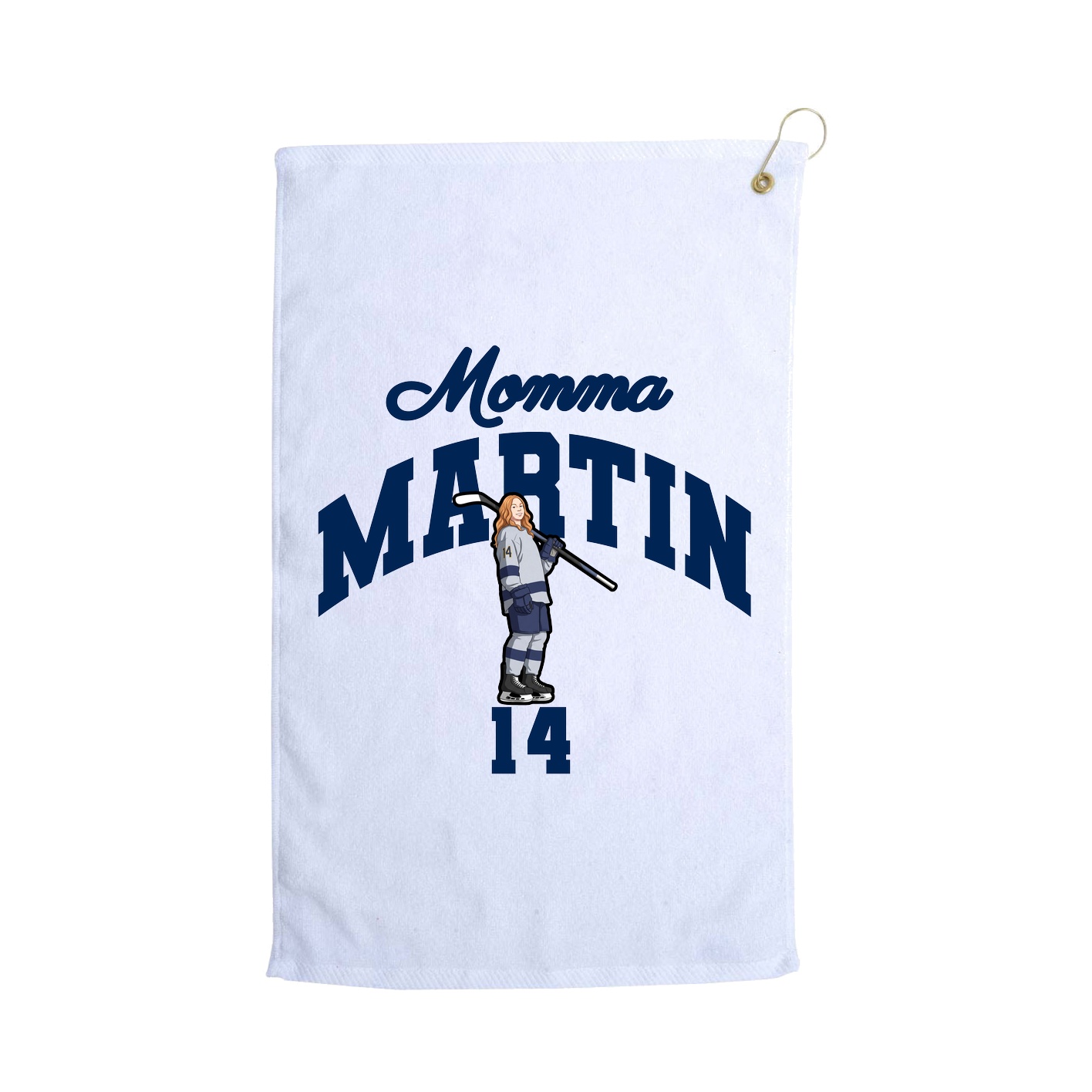 Golf Towel — Mothers Day Arch in White