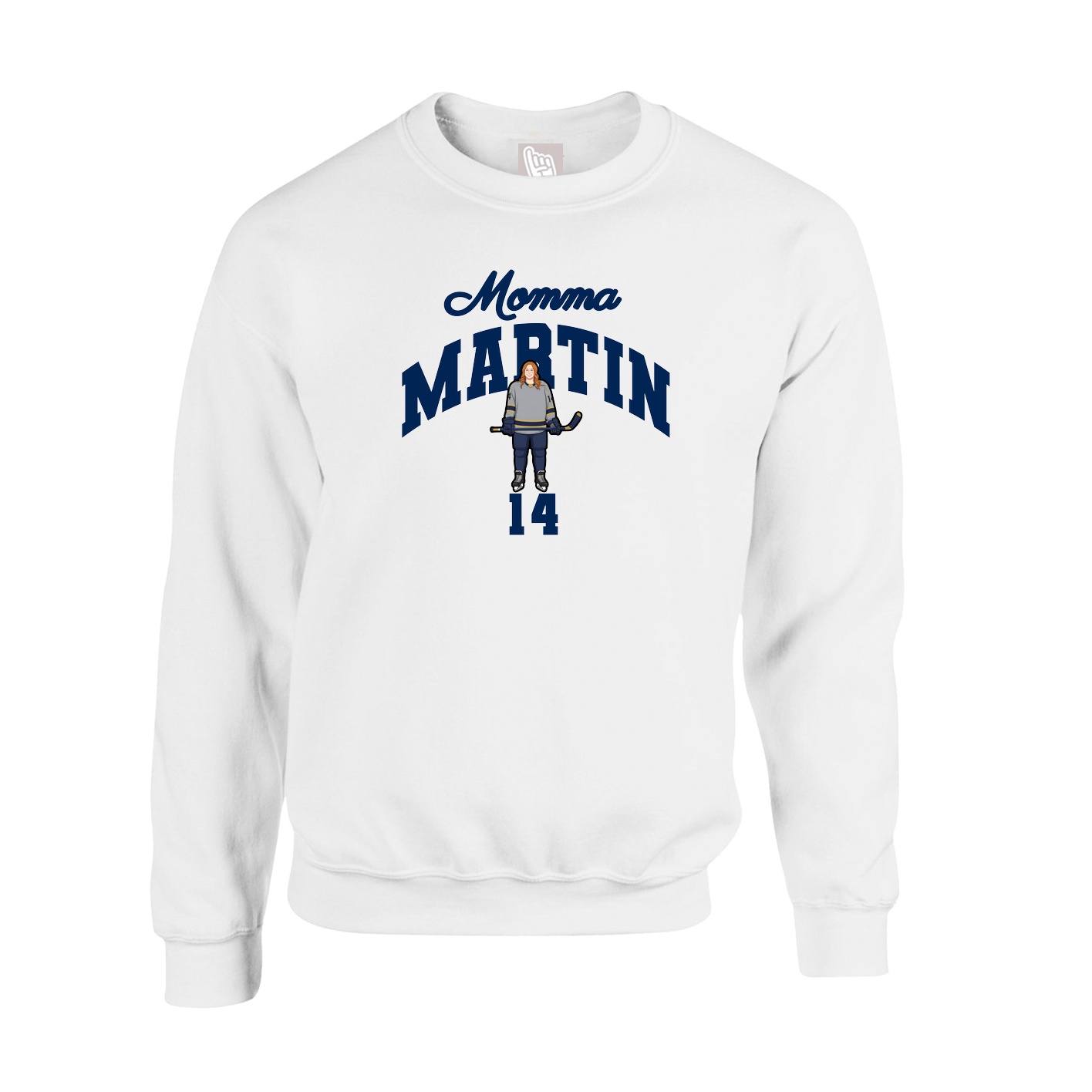 Fleece Crew — Mothers Day Arch in White