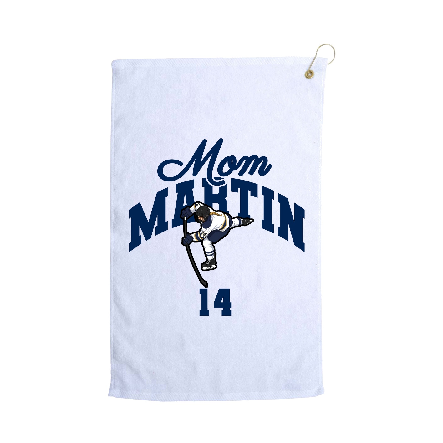 Golf Towel — Mothers Day Arch in White