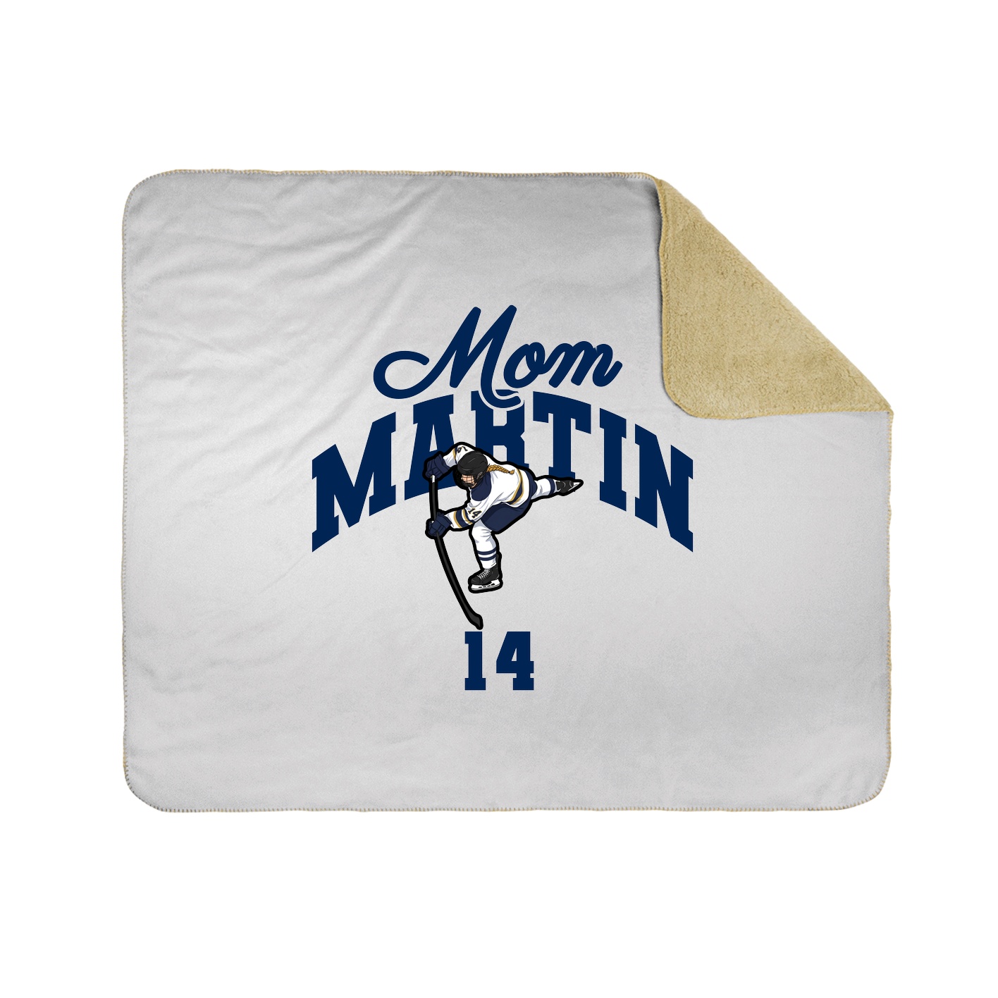 Throw Blanket — Mothers Day Arch in White