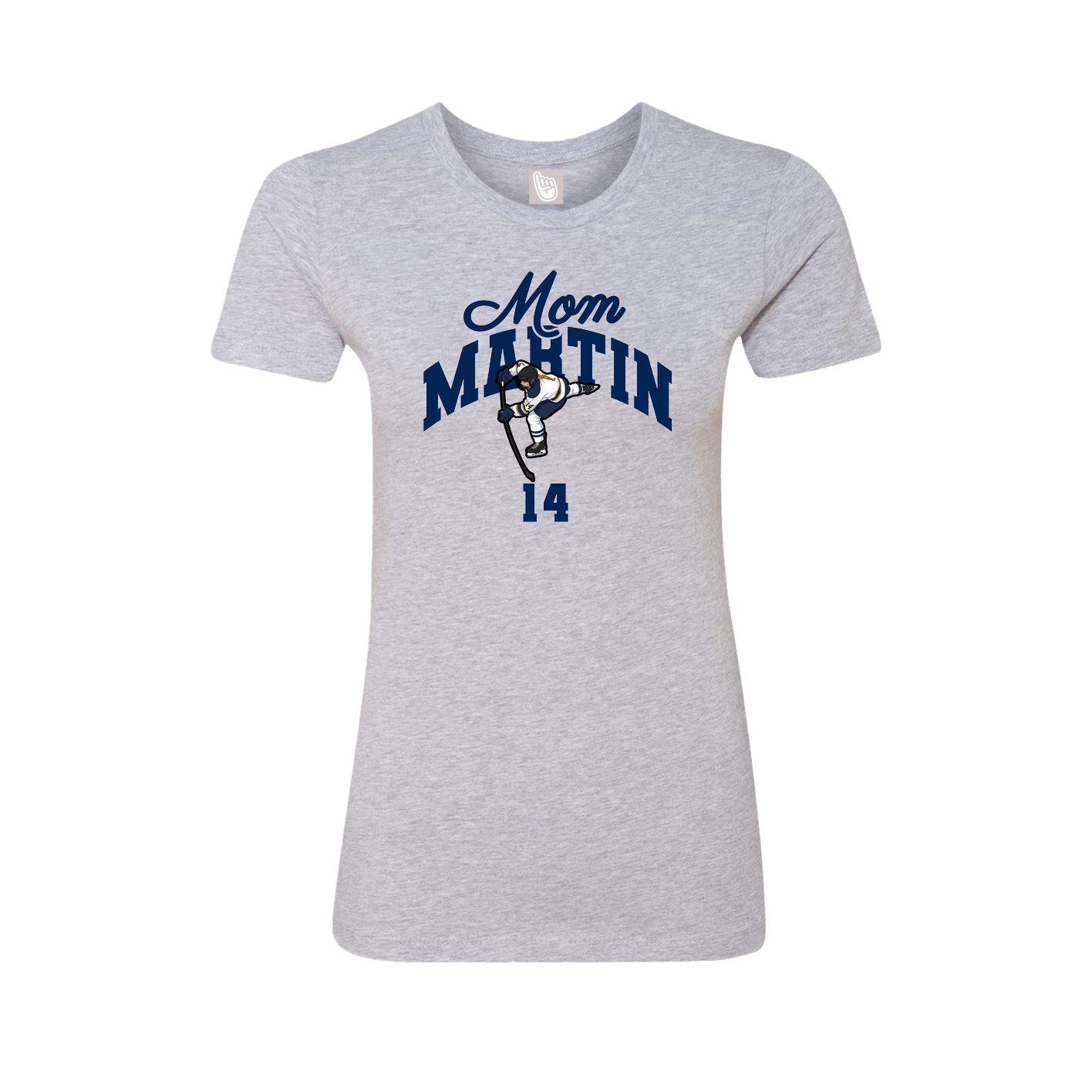 Womens Tee — Mothers Day Arch in Grey