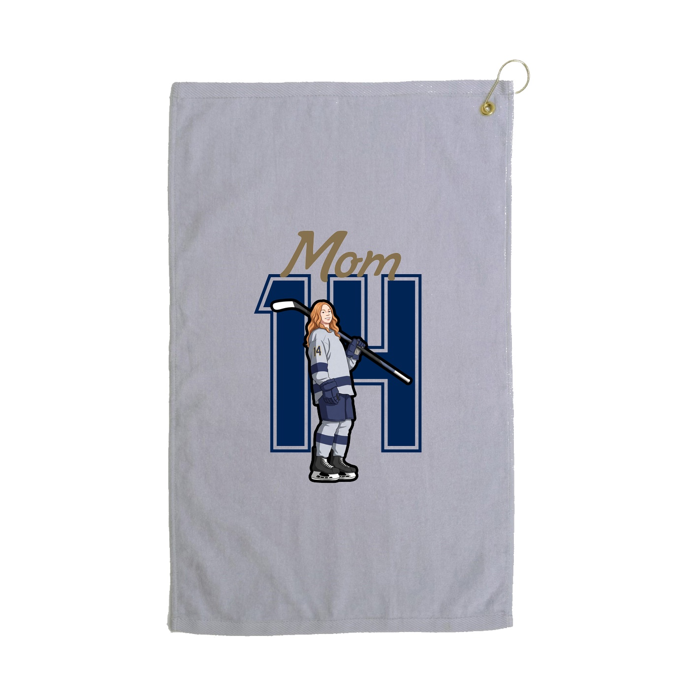 Golf Towel — Mothers Day Shirsey in Grey