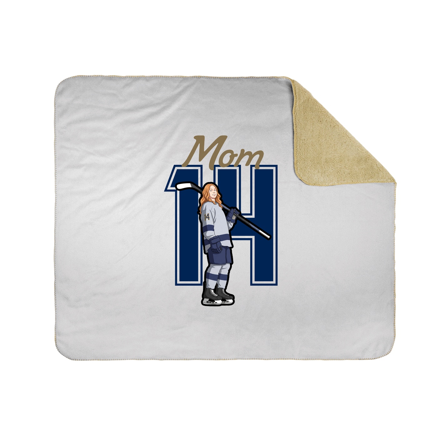 Throw Blanket — Mothers Day Shirsey in White