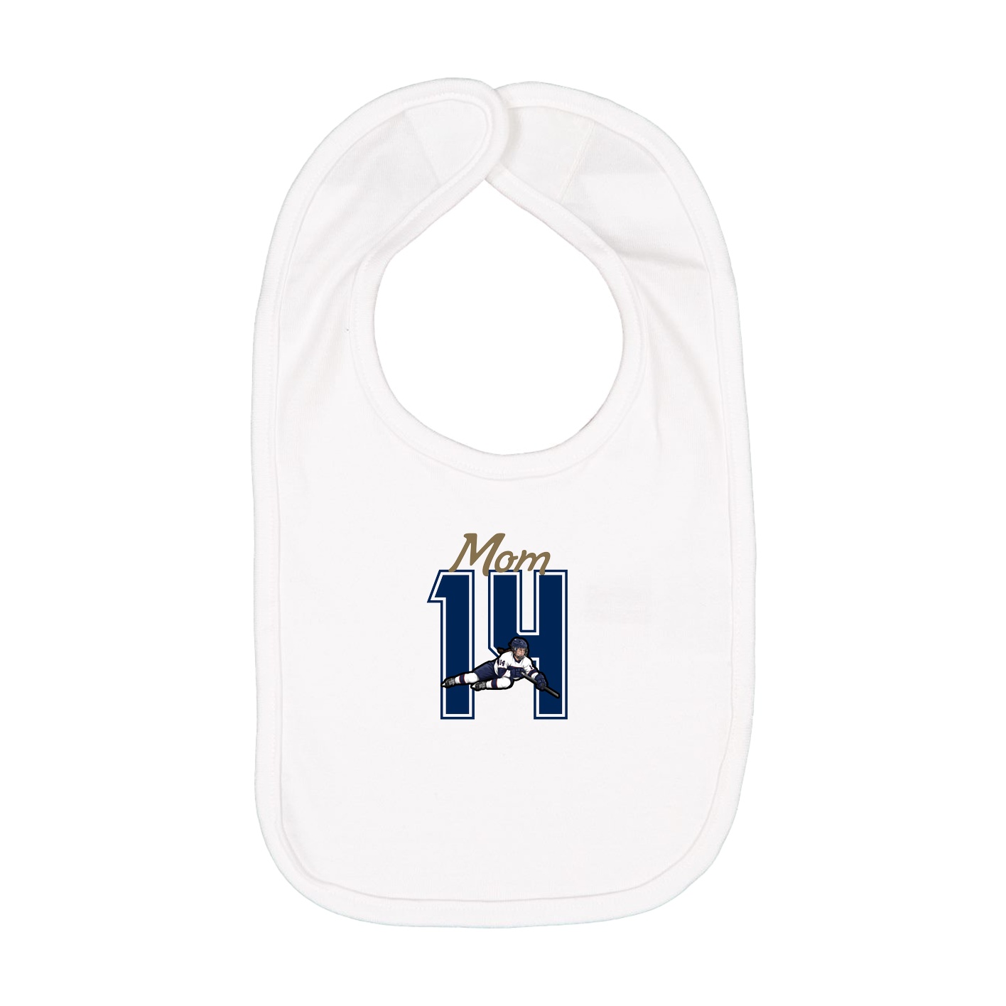 Infant Bib — Mothers Day Shirsey in White