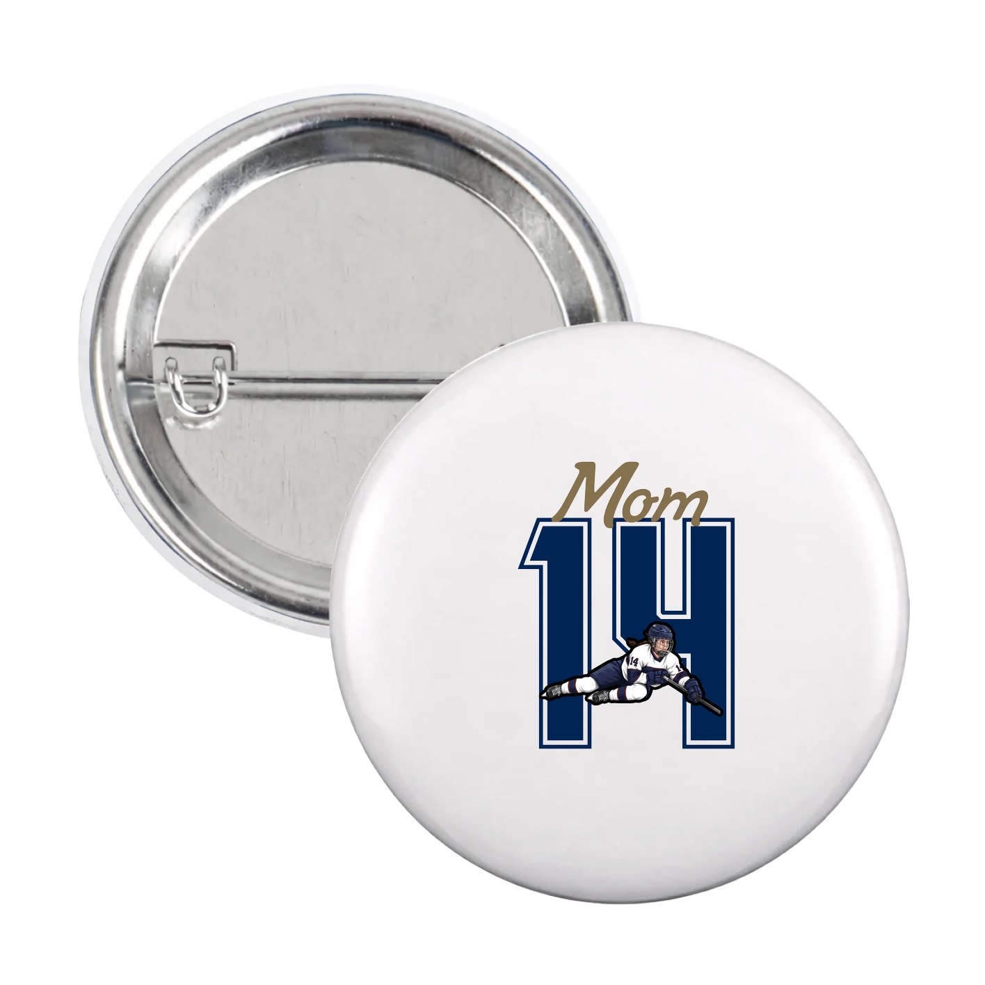 Game Day Button — Mothers Day Shirsey in White