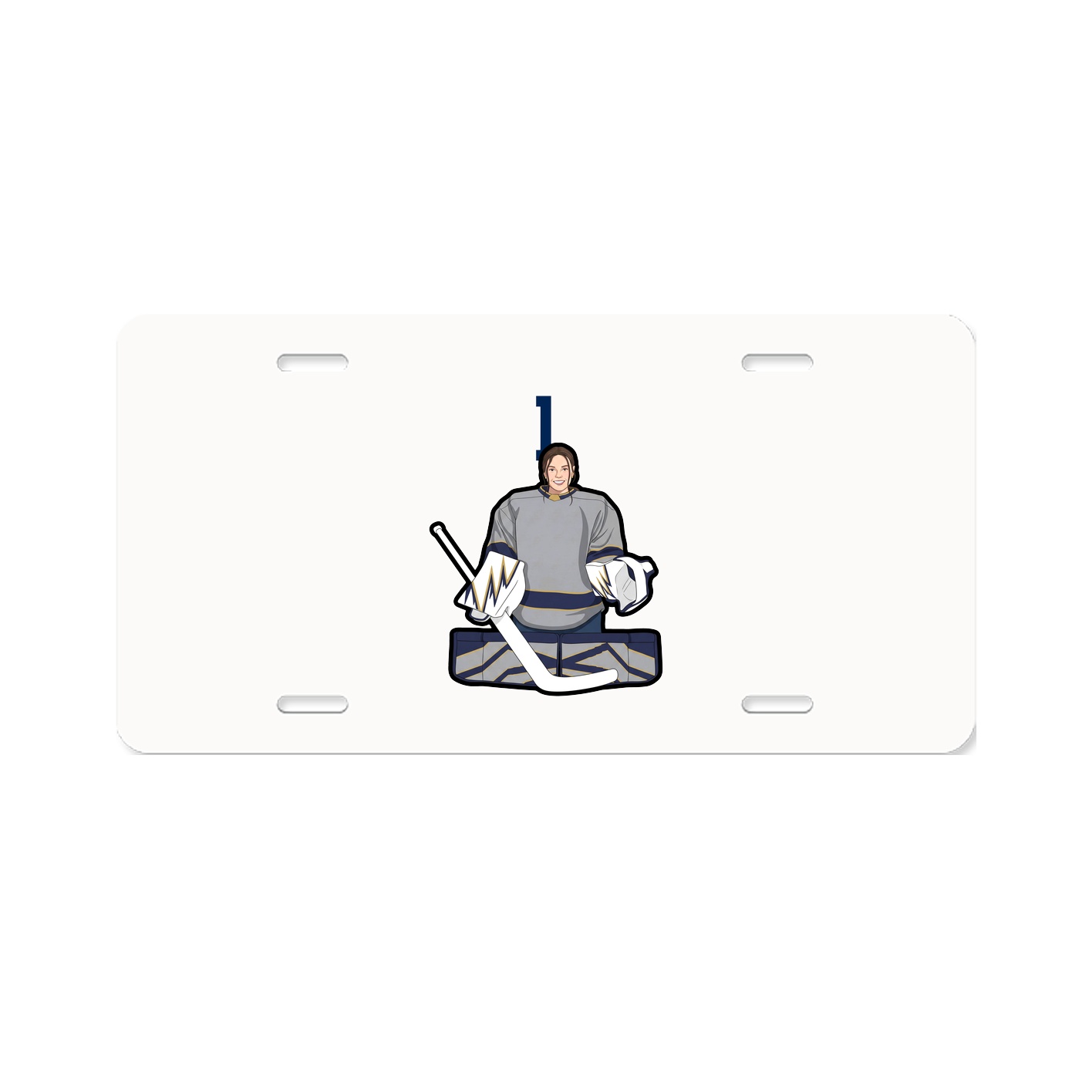 License Plate — Number Top in Classic