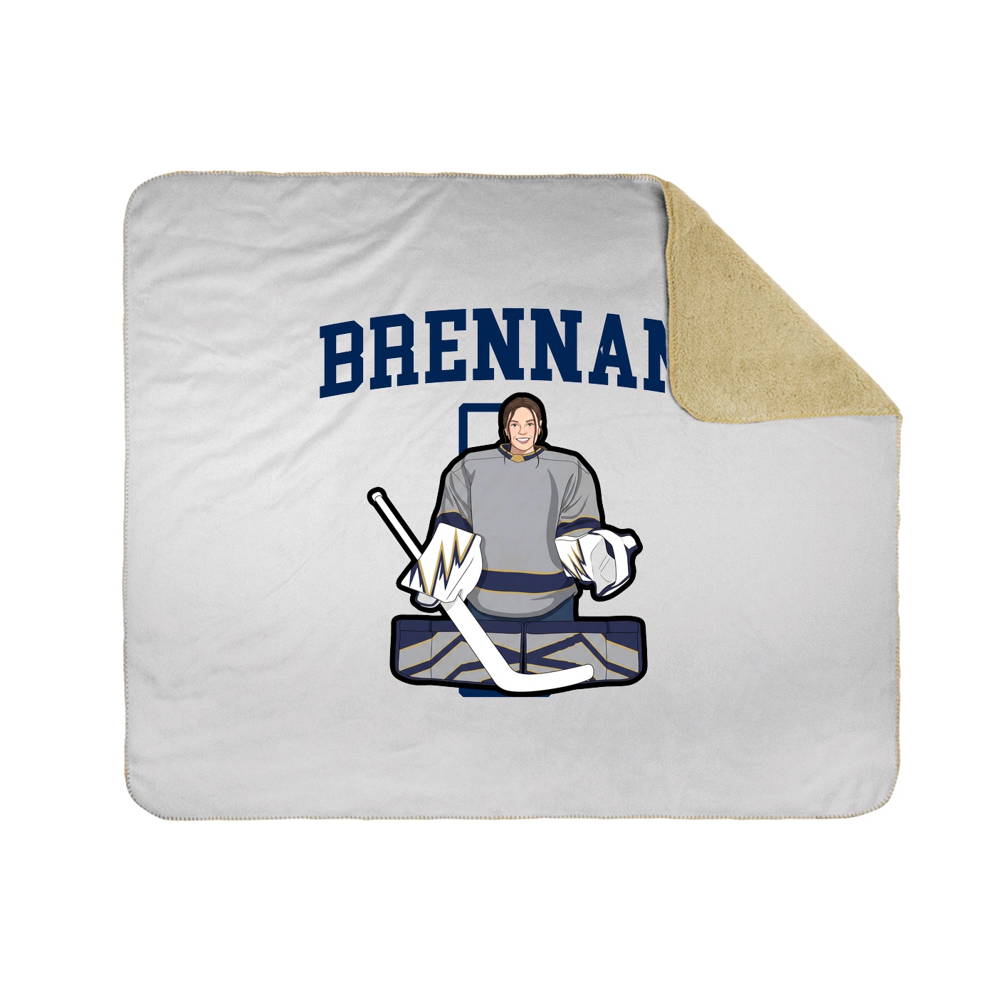 Throw Blanket — Shirsey in White