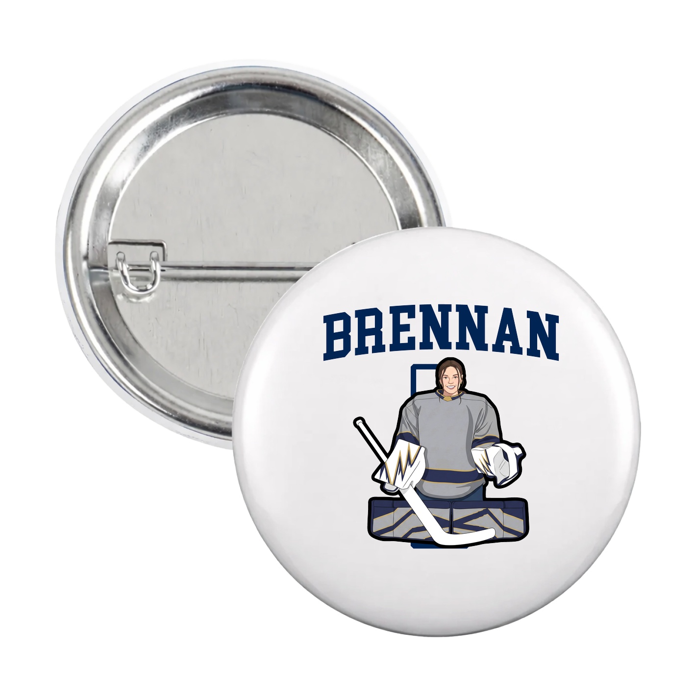 Game Day Button — Shirsey in White