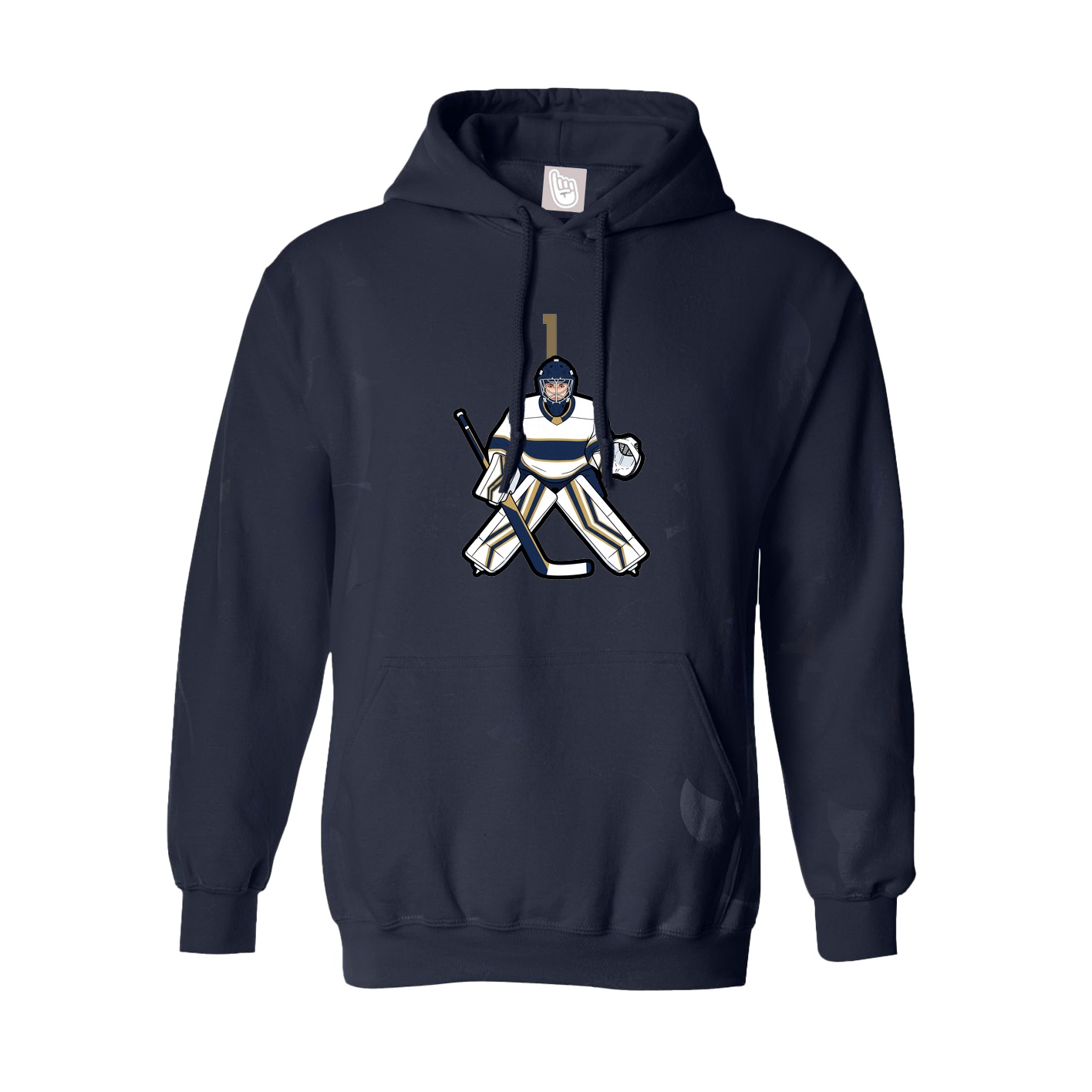 Hoodie — Number Top in Navy