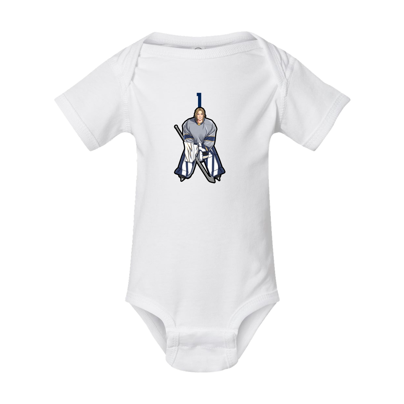Baby Onesie — Number Top in White