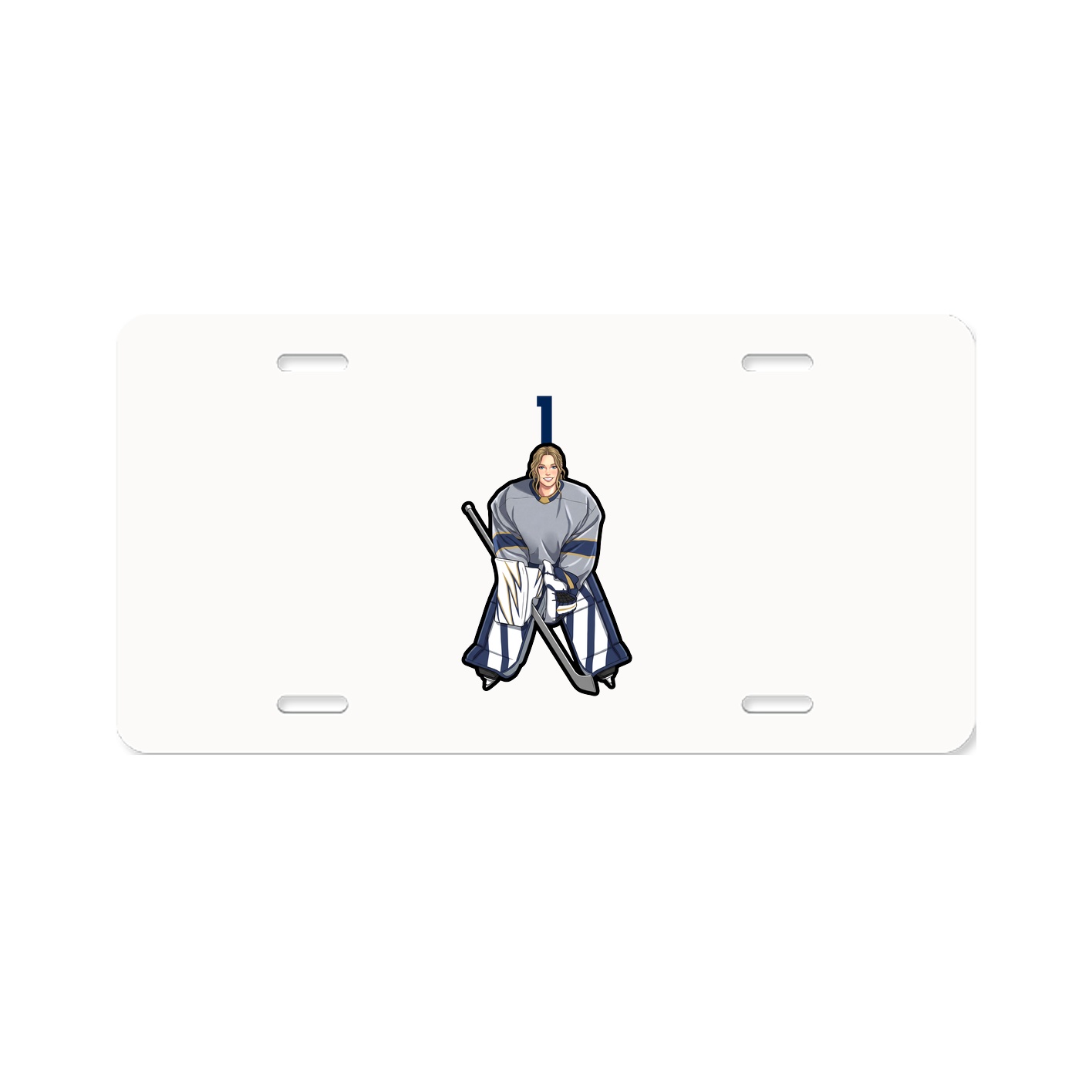 License Plate — Number Top in Classic