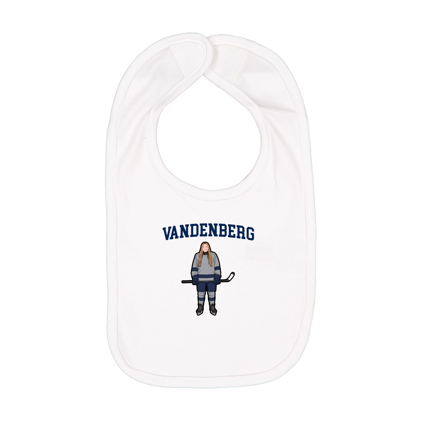 Infant Bib — Shirsey in White