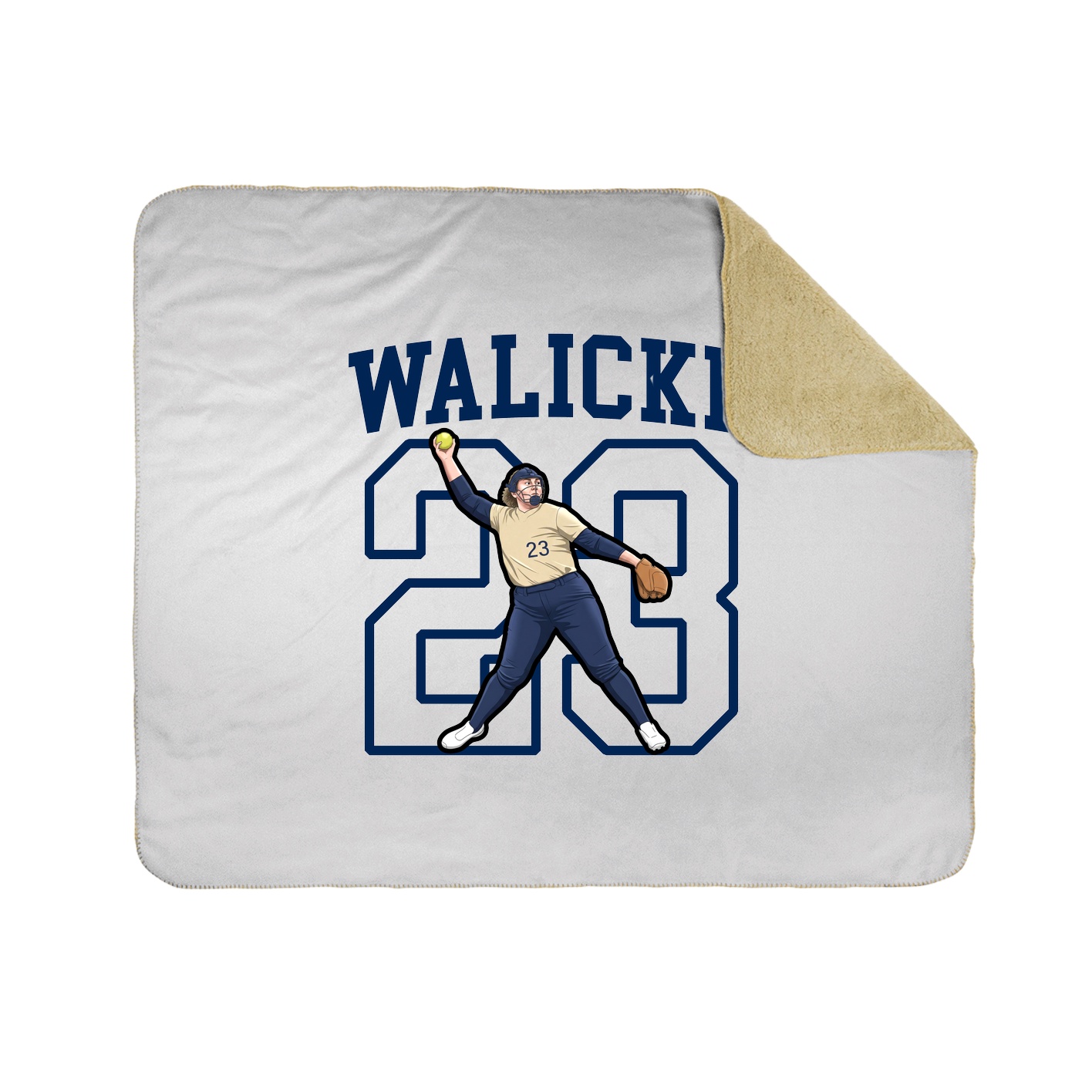 Throw Blanket — Shirsey in White