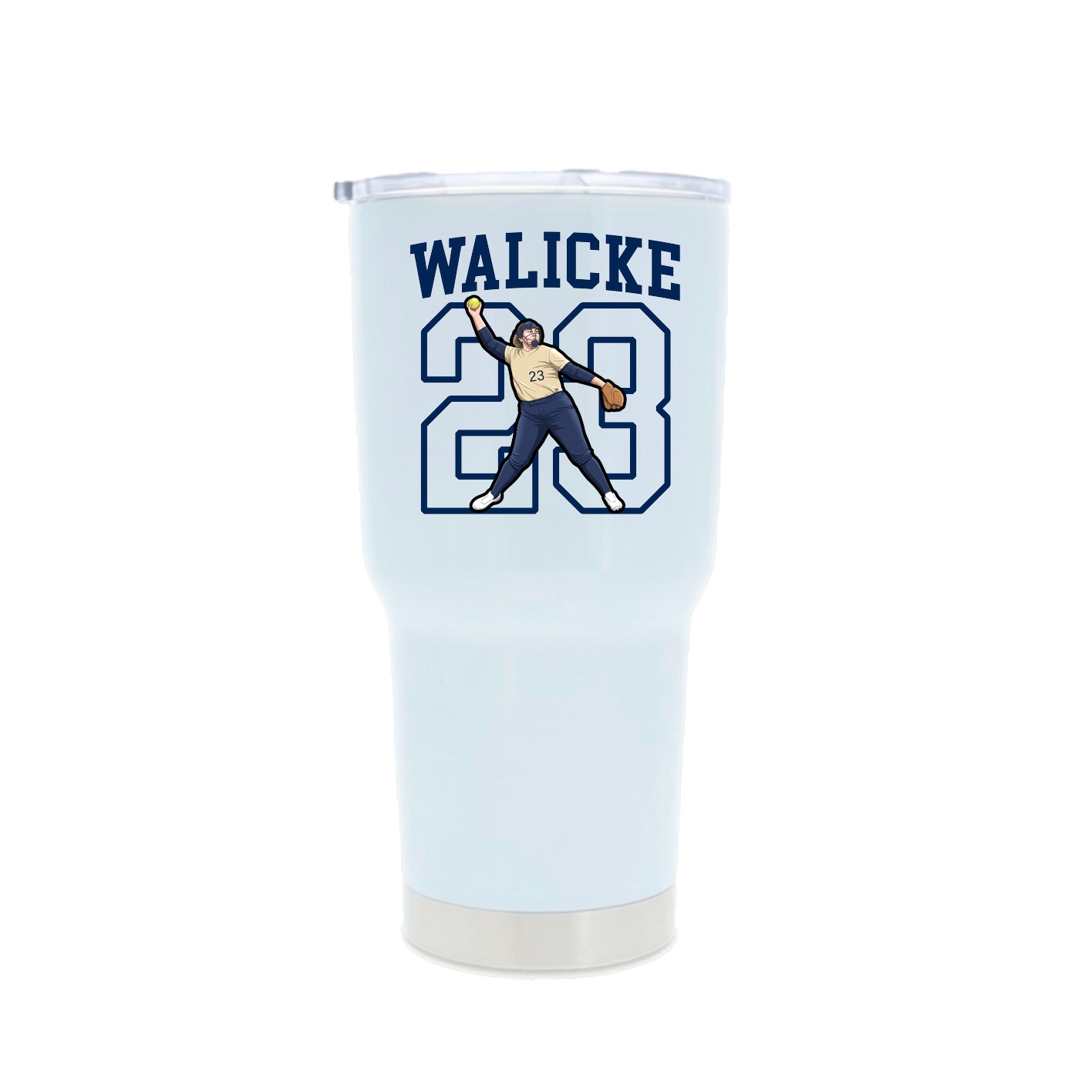 30oz Stainless Steel Tumbler — Shirsey in White