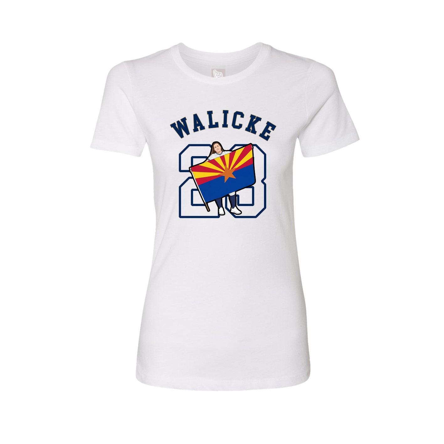 Womens Tee — Shirsey Arch in White