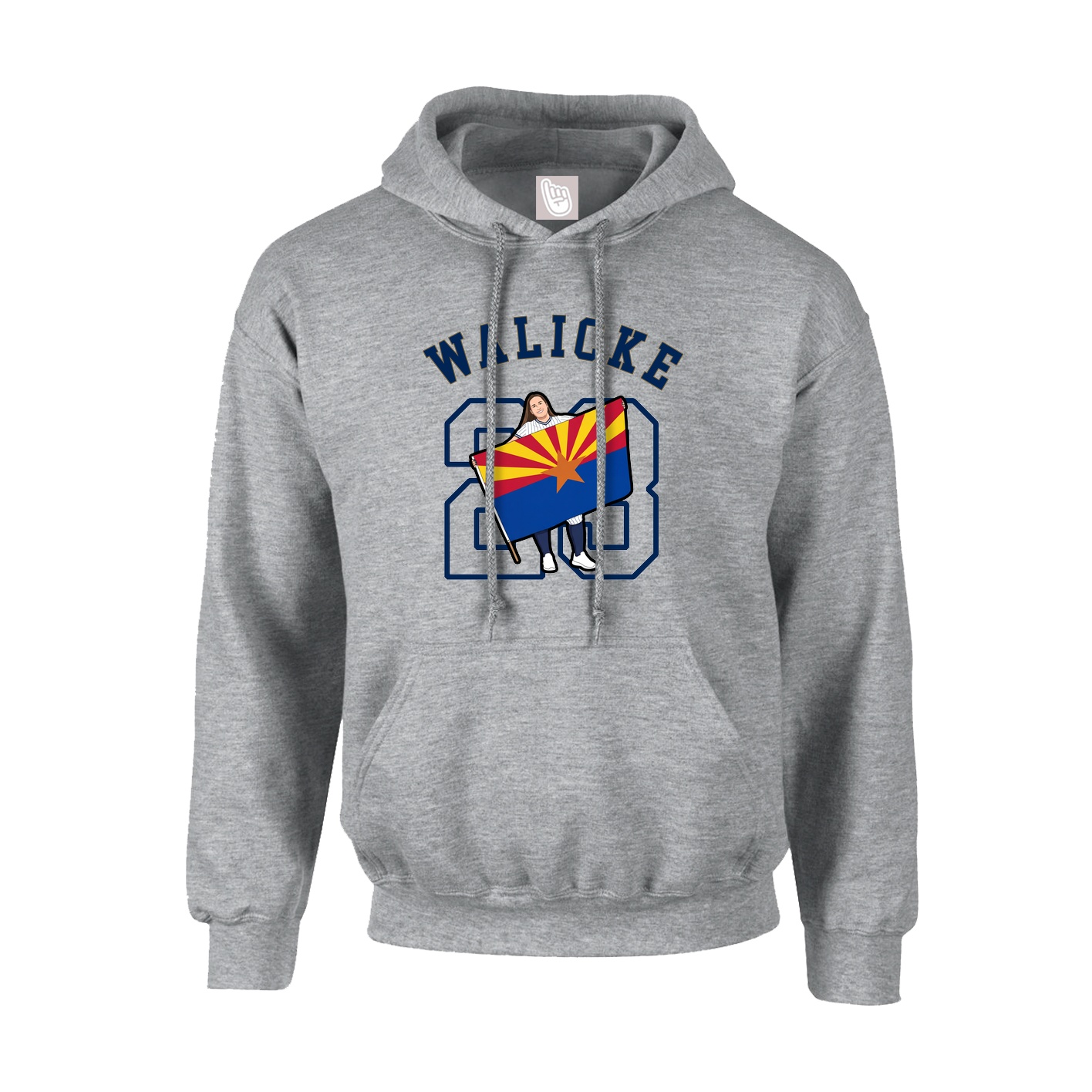 Youth Hoodie — Shirsey Arch in Grey