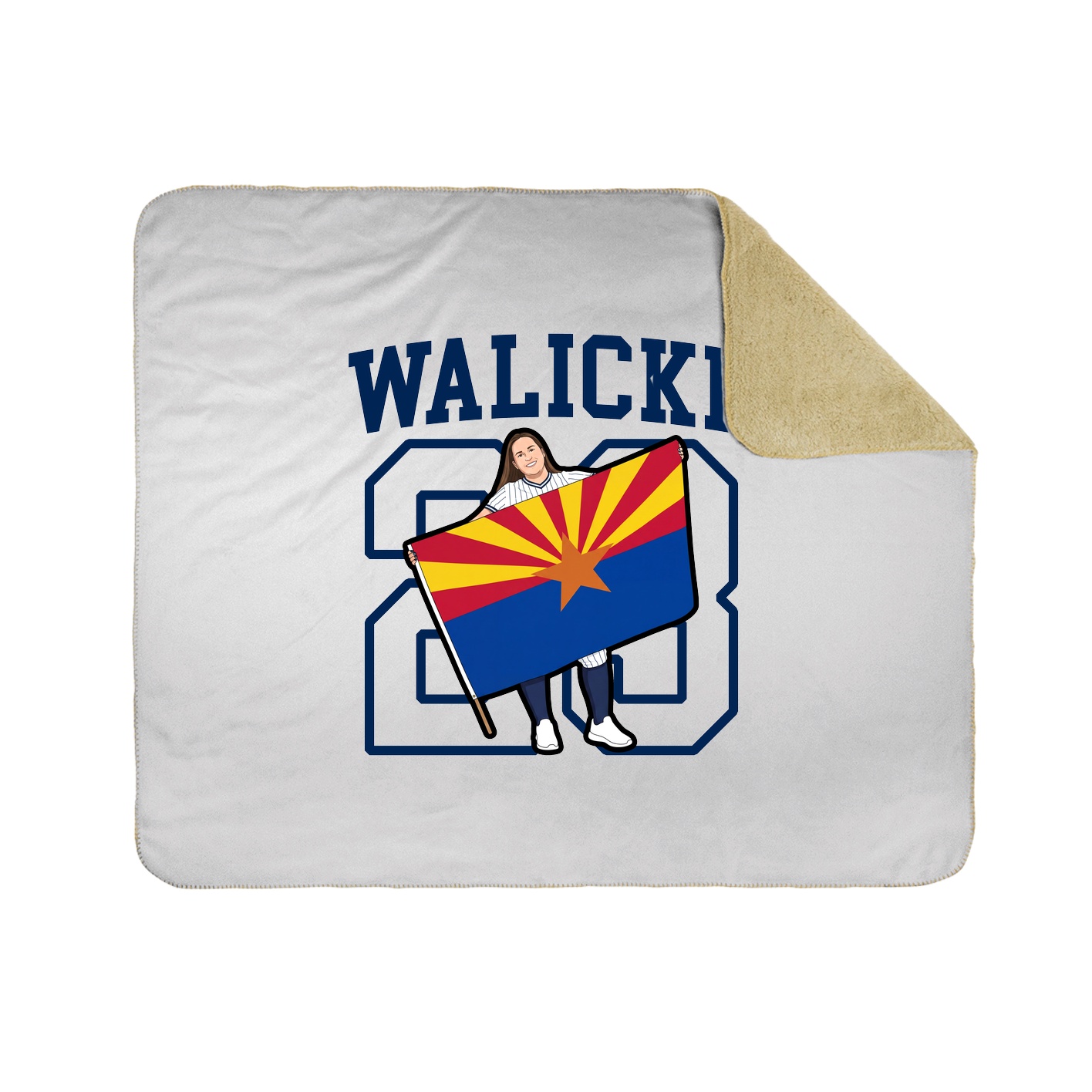 Throw Blanket — Shirsey in White