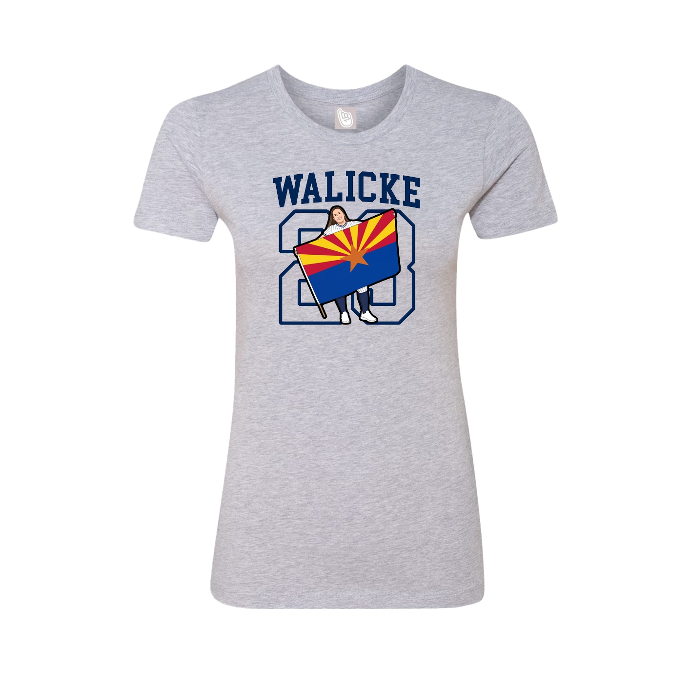 Fitted Women's Tee — Shirsey in Grey