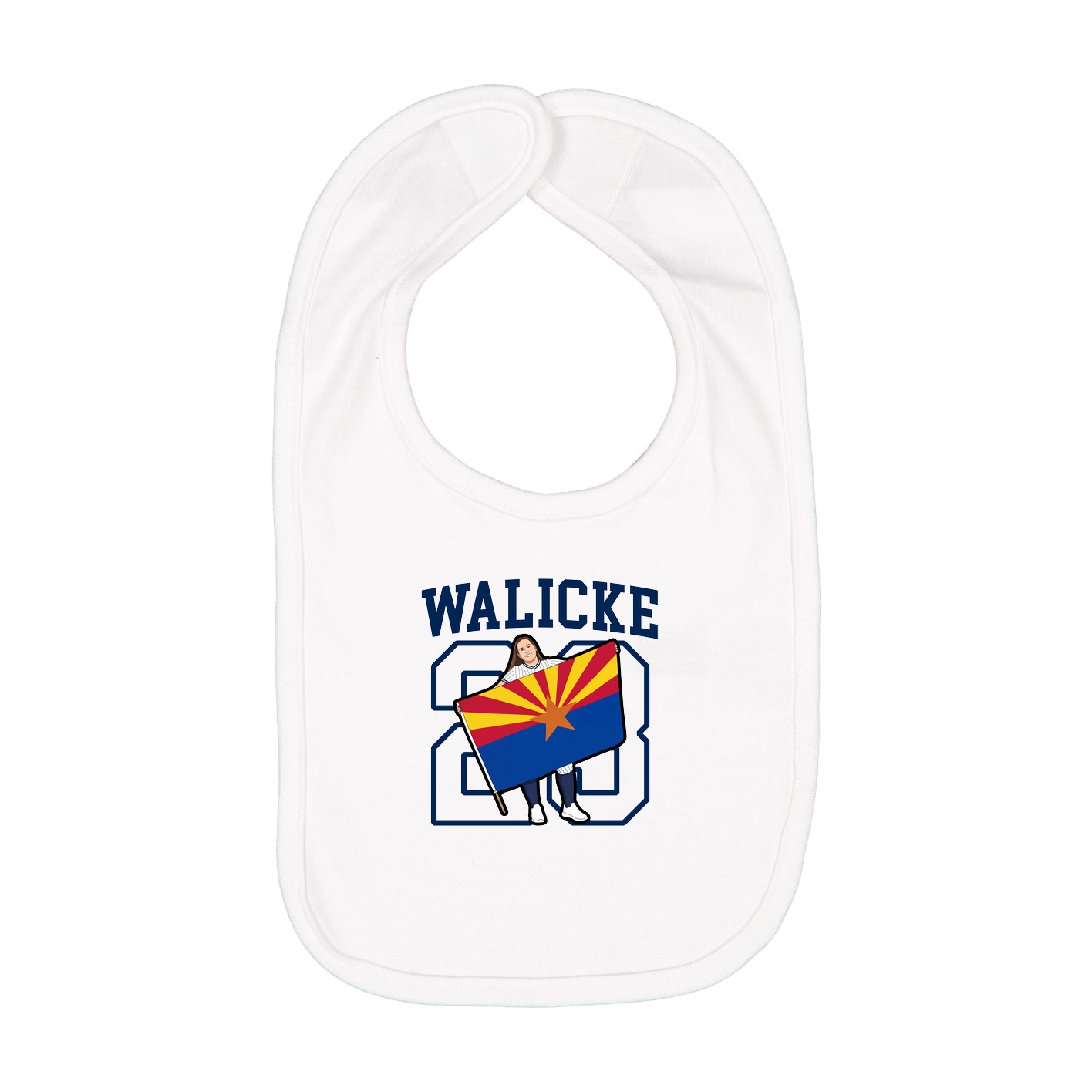 Infant Bib — Shirsey in White