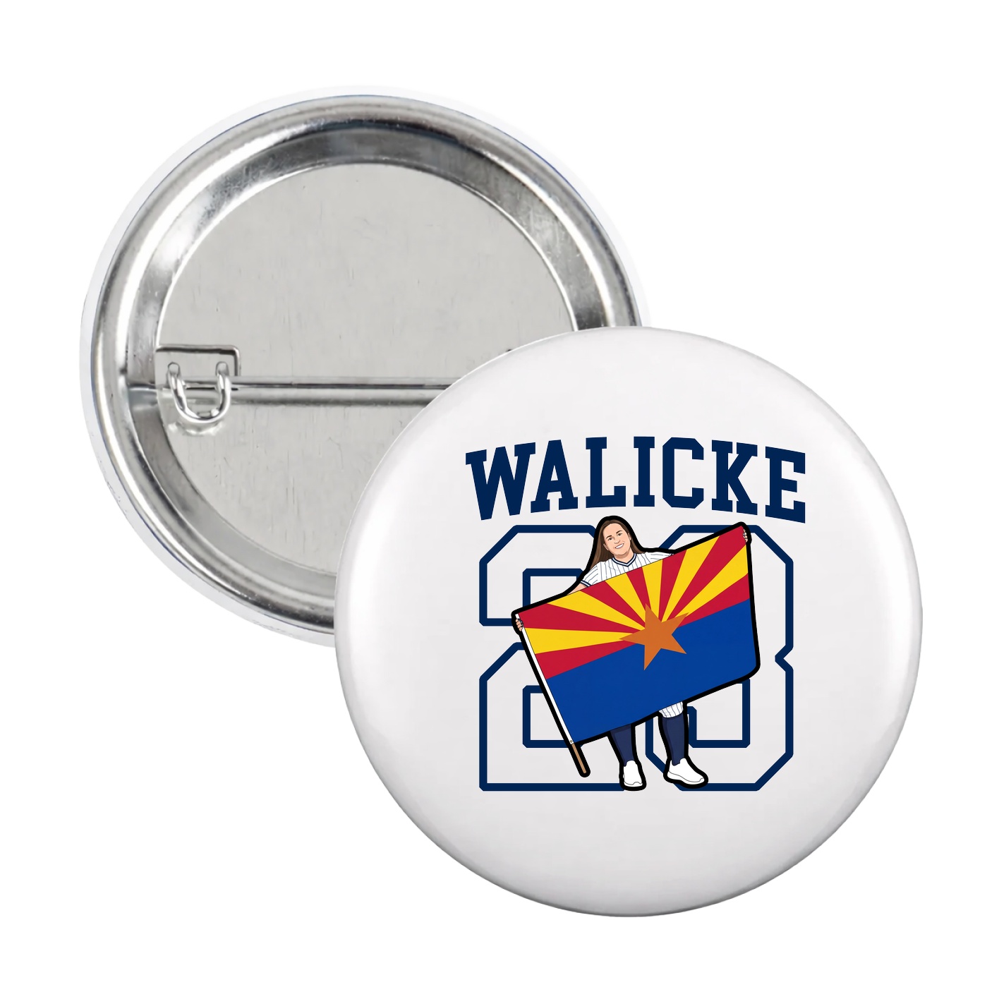 Game Day Button — Shirsey in White