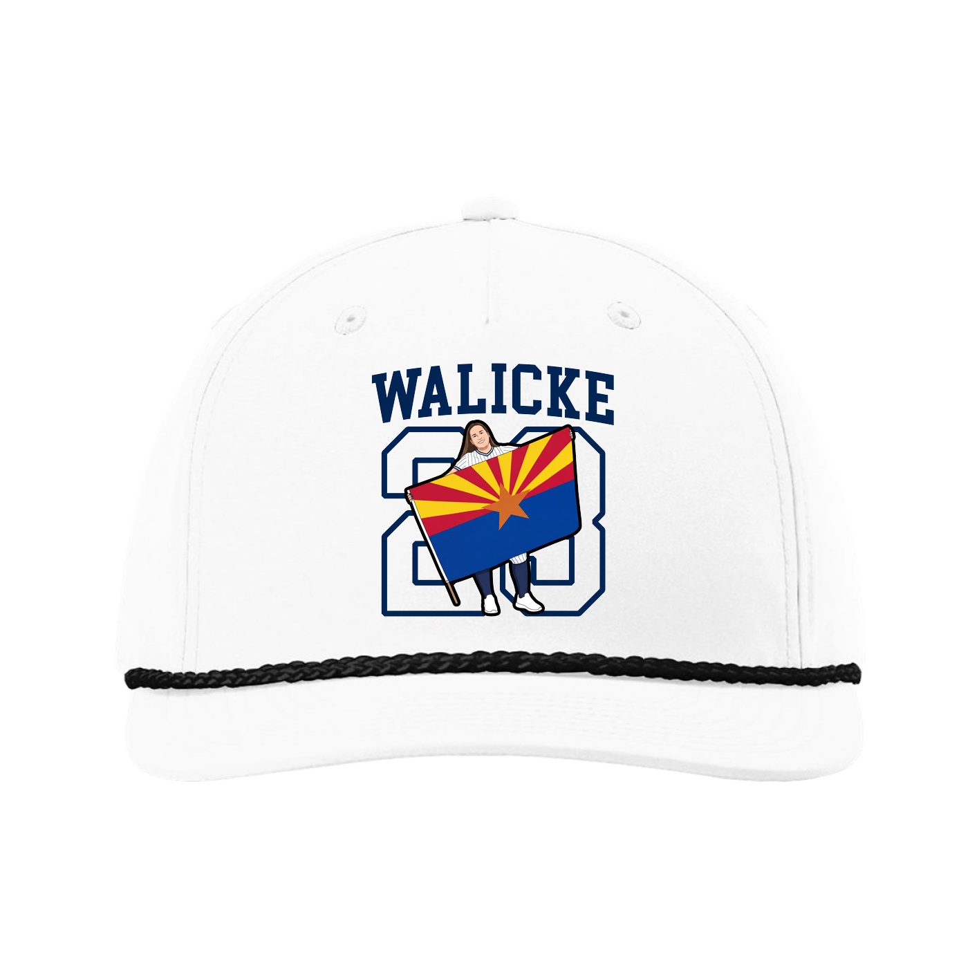 Five-Panel Classic Rope Cap — Shirsey in White