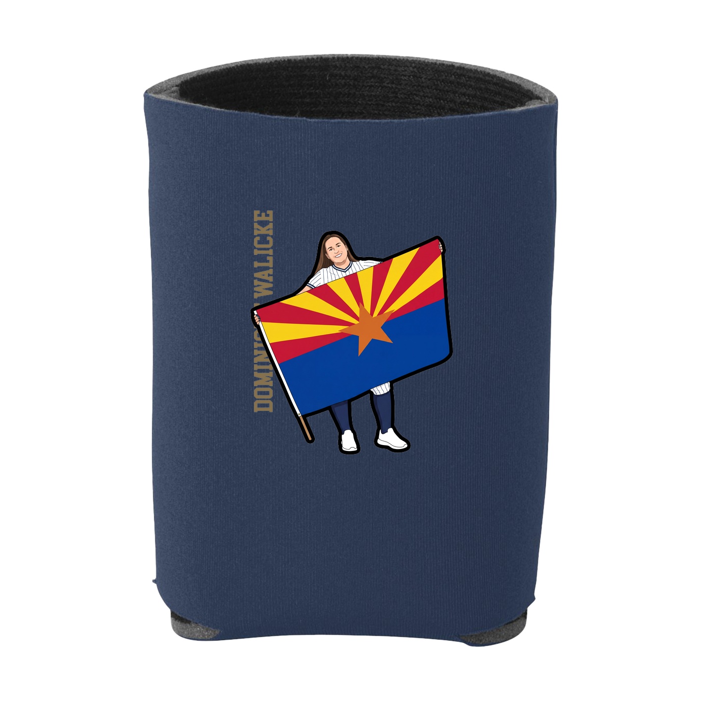 Can Holder — Name Vertical in Navy