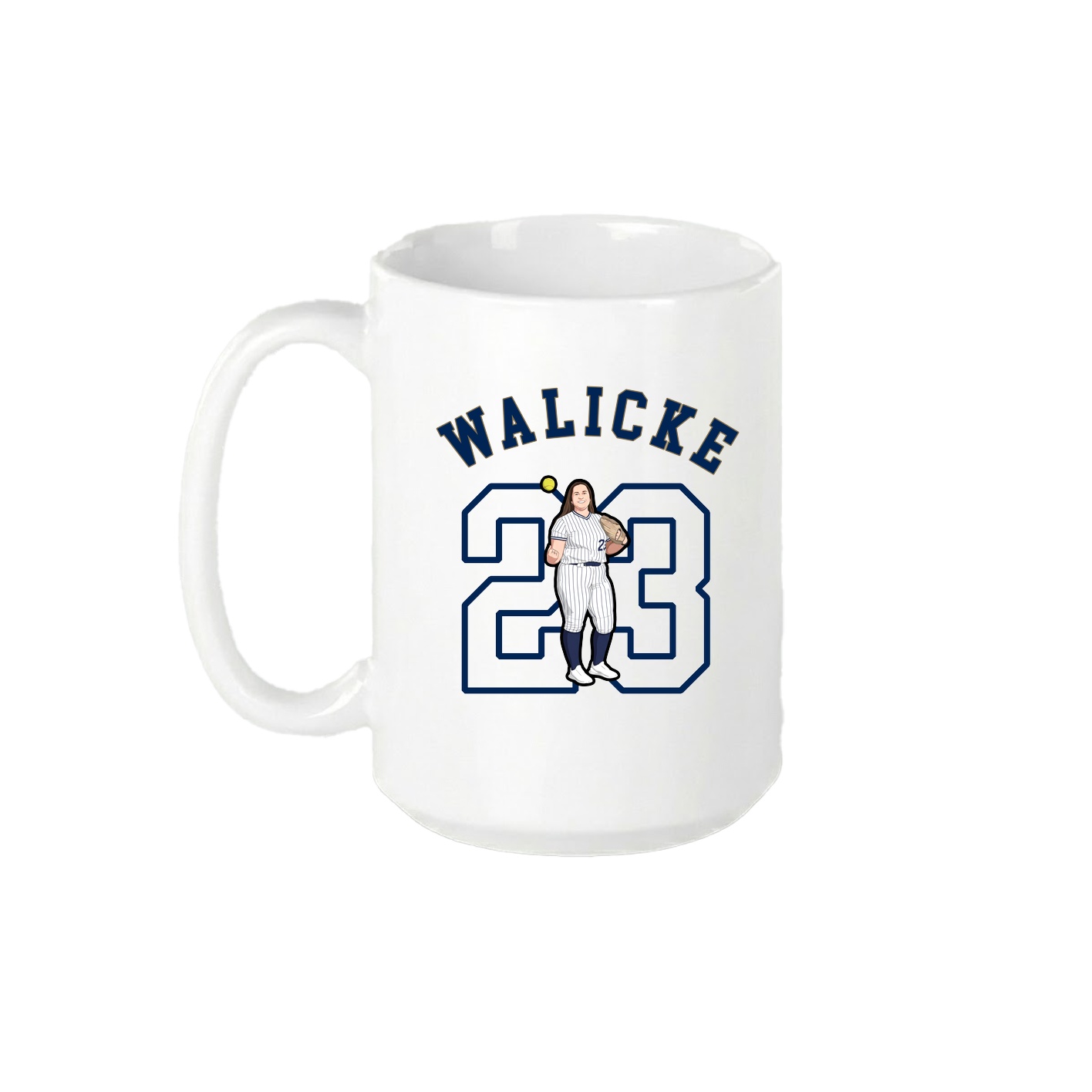 15oz Coffee Mug — Shirsey Arch in White