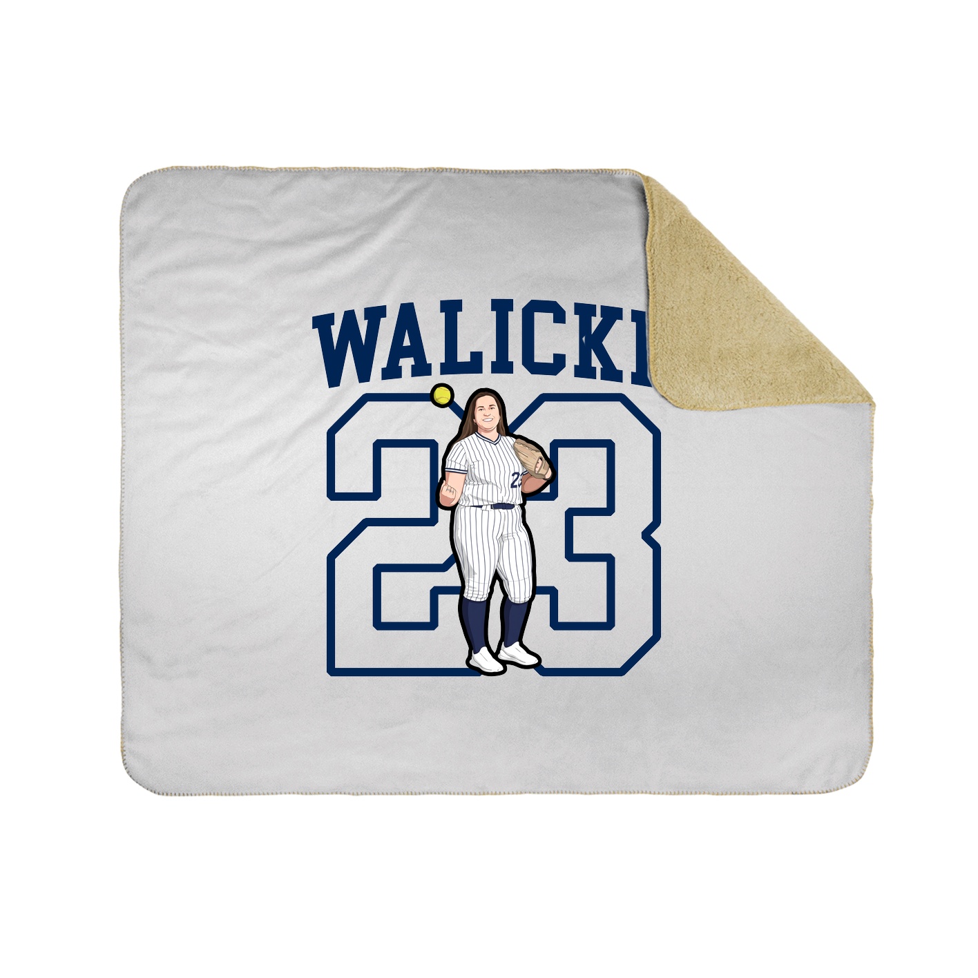 Throw Blanket — Shirsey in White