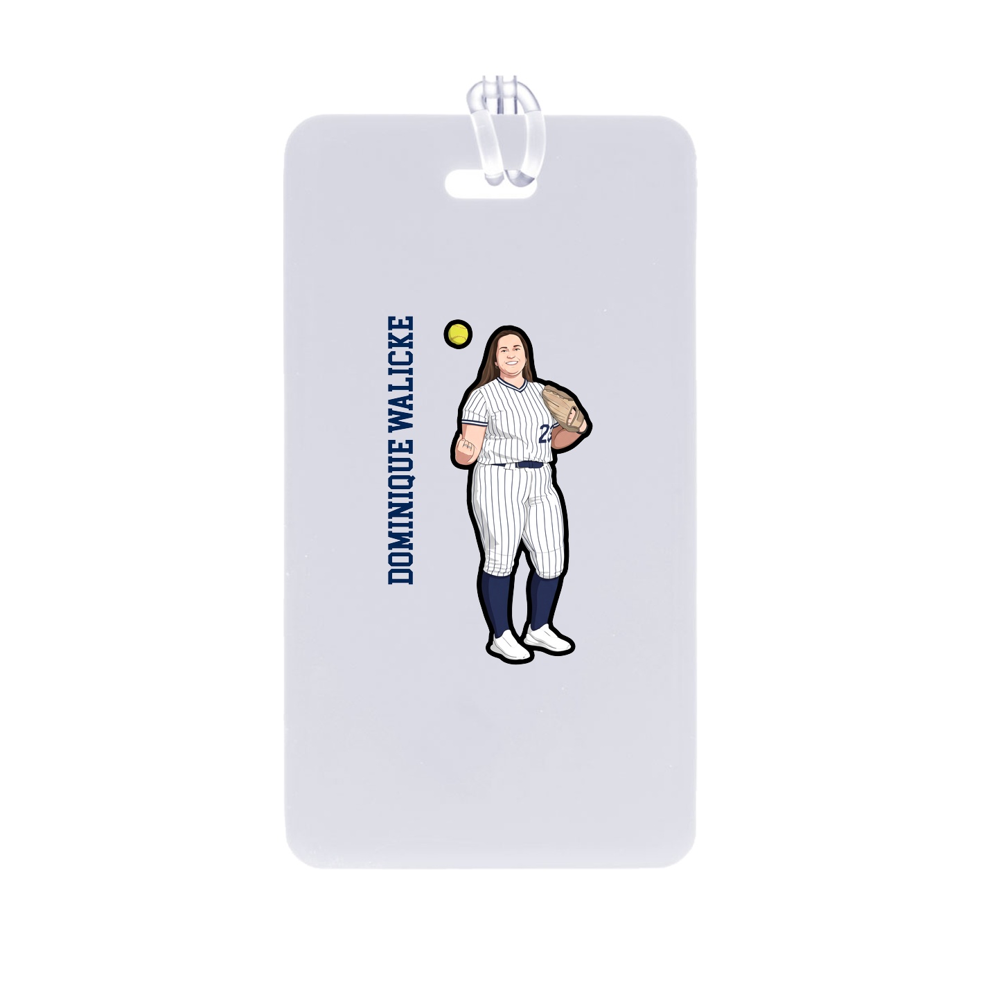 Bag Tag — Name Vertical in Classic