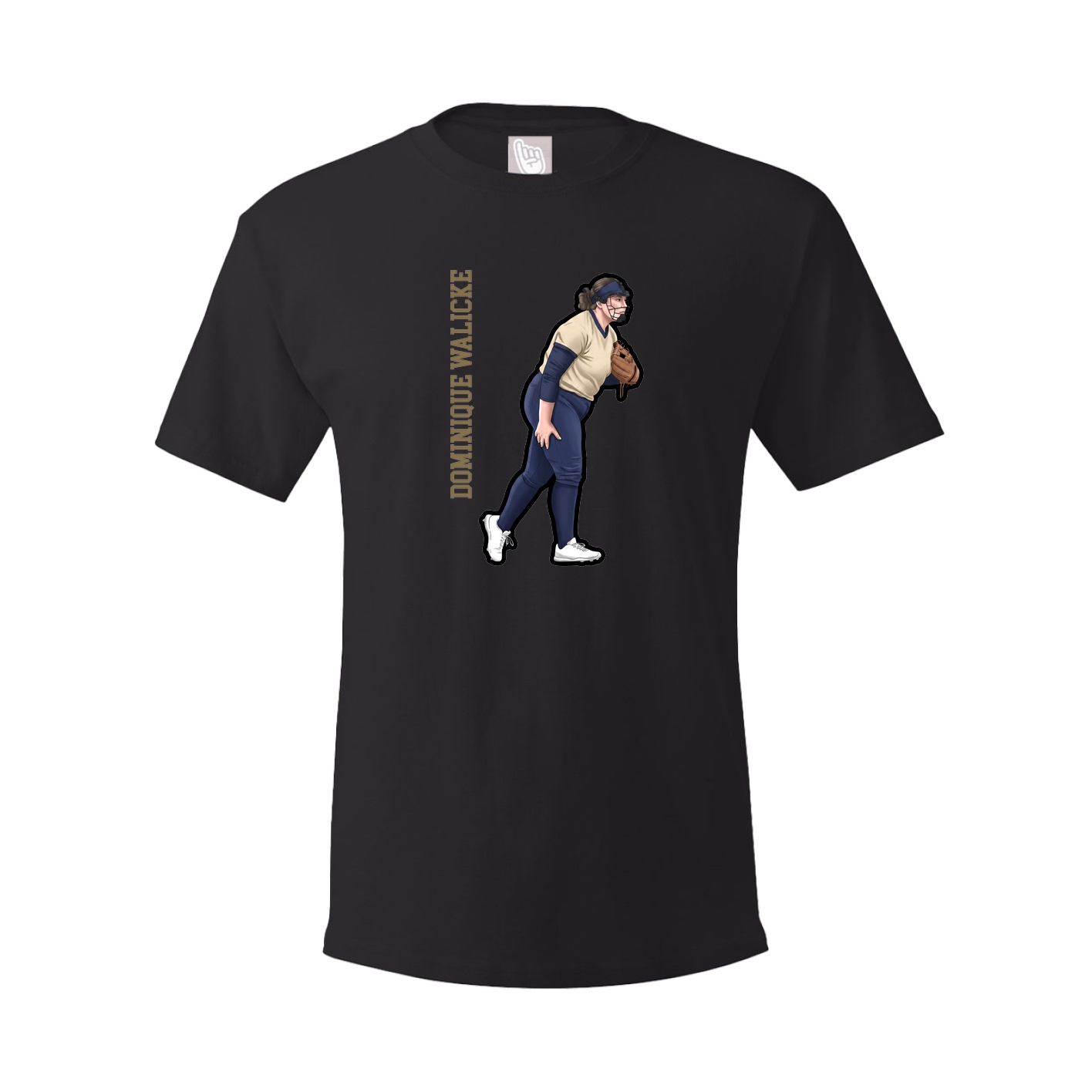 Tee — Name Vertical in Black