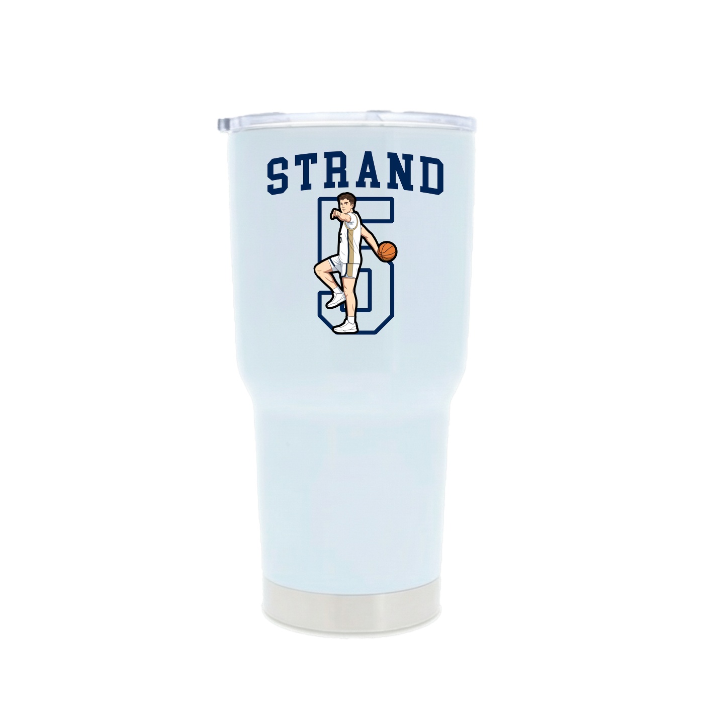 30oz Stainless Steel Tumbler — Shirsey in White