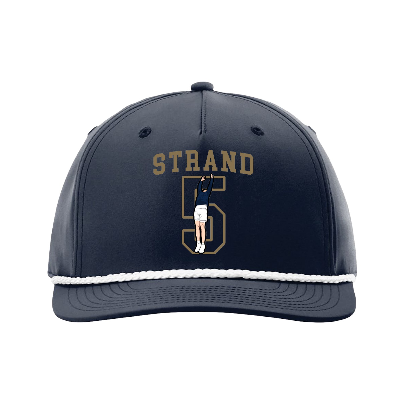 Five-Panel Classic Rope Cap — Shirsey in Navy