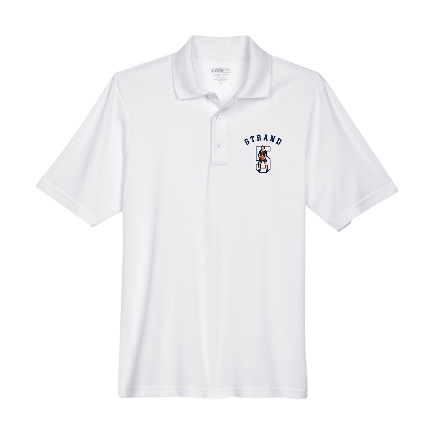 Performance Polo — Shirsey Arch in White