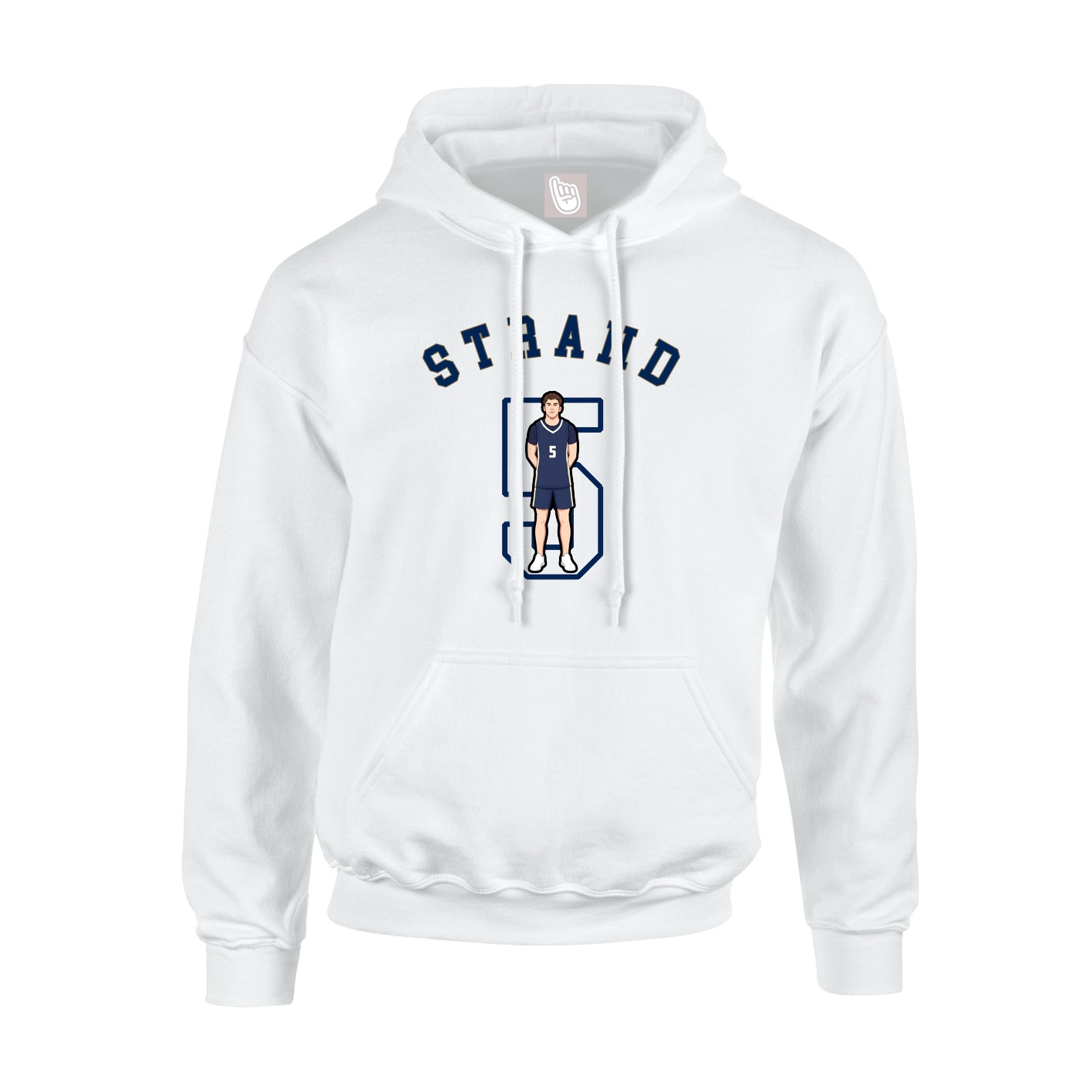 Youth Hoodie — Shirsey Arch in White