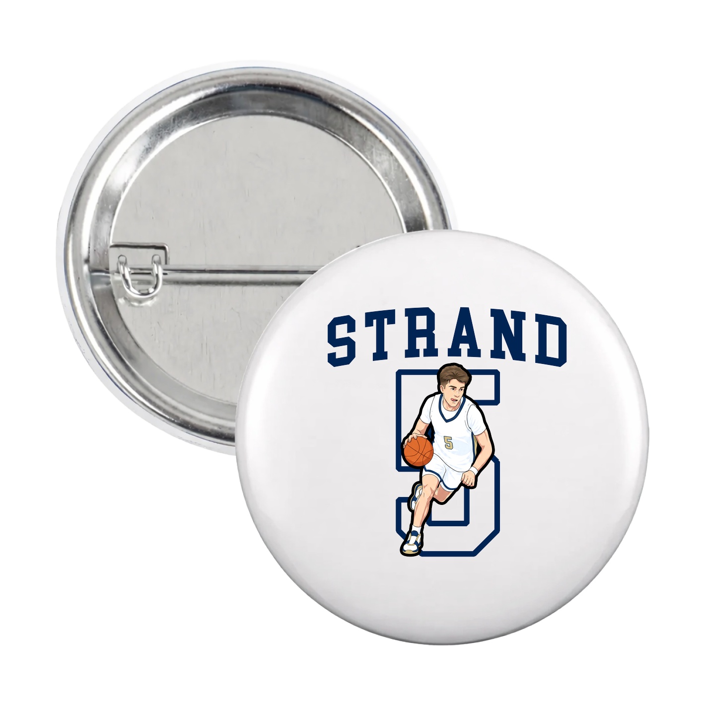 Game Day Button — Shirsey in White