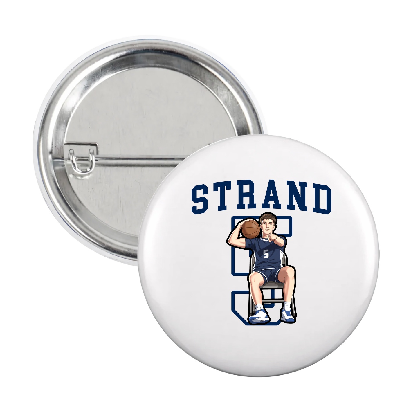 Game Day Button — Shirsey in White