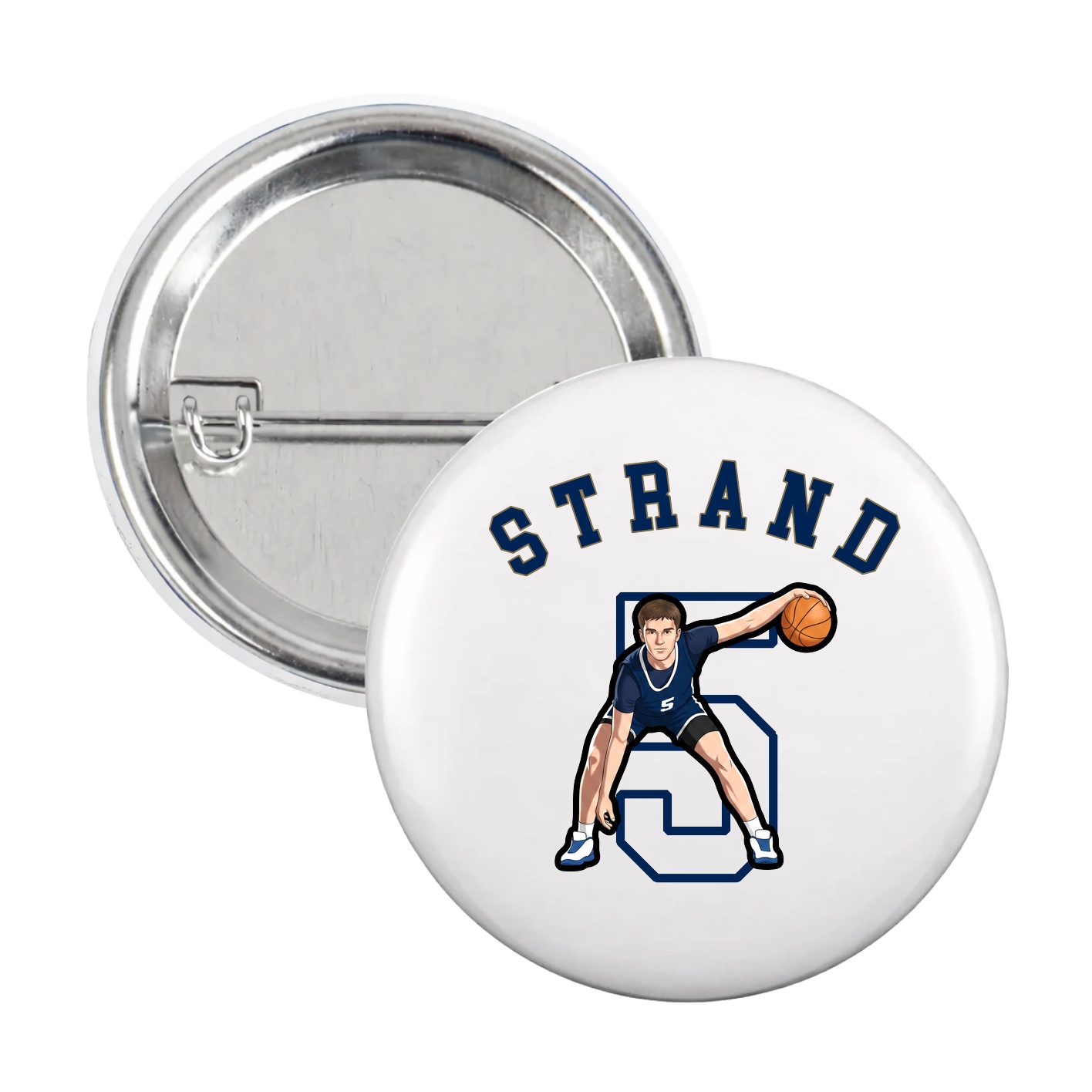 Game Day Button — Shirsey Arch in White
