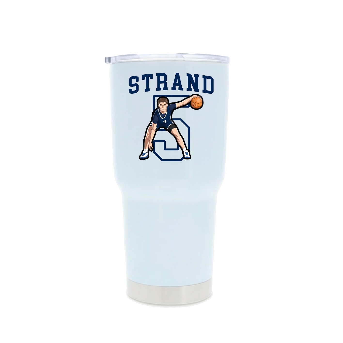 30oz Stainless Steel Tumbler — Shirsey in White
