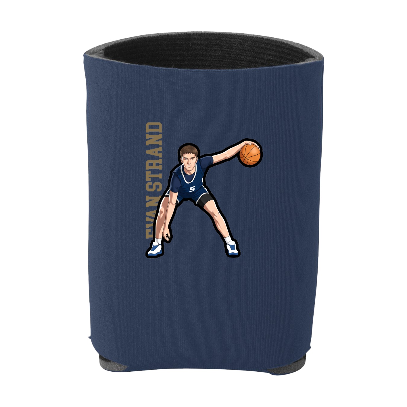 Can Holder — Name Vertical in Navy