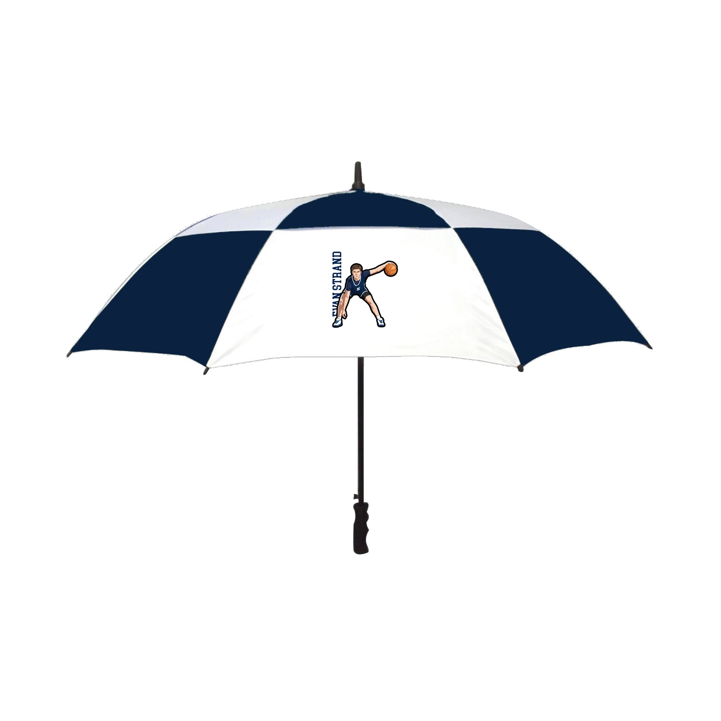 Golf Umbrella — Name Vertical in Navy