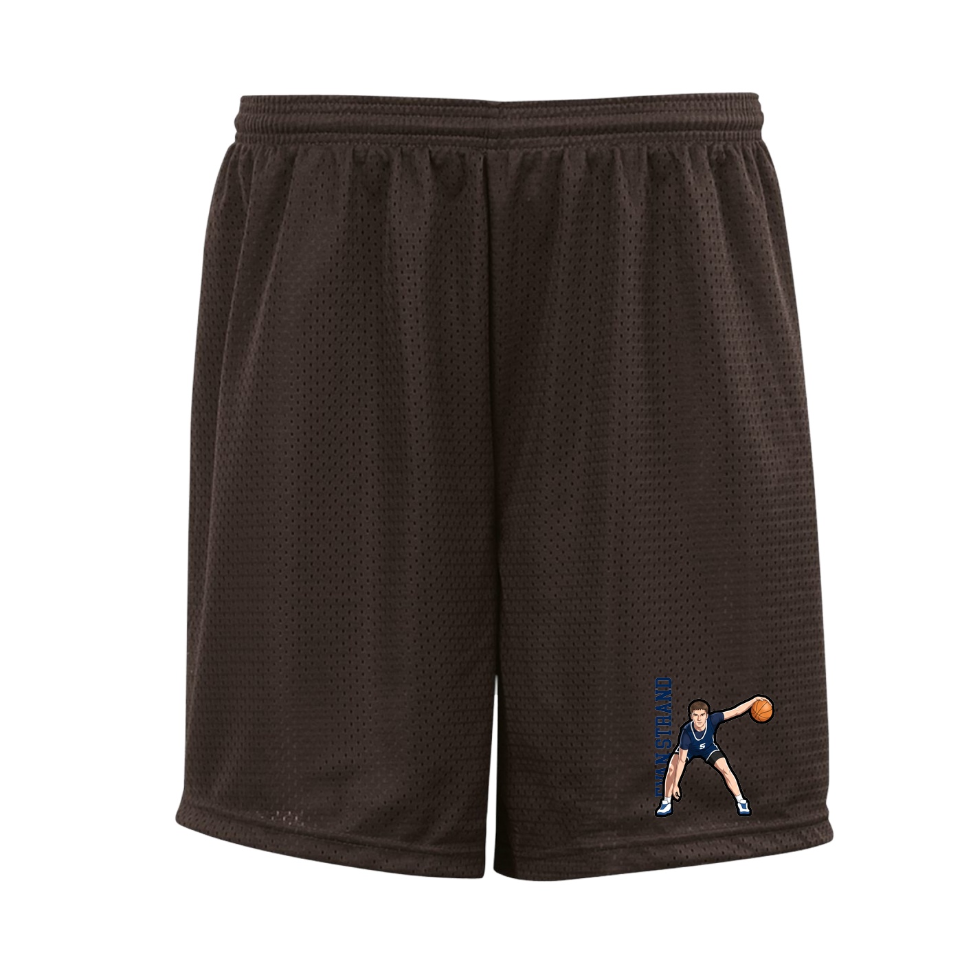 Shorts — Name Vertical in Brown