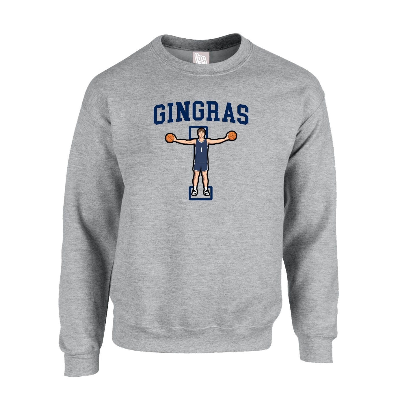Fleece Crew — Shirsey in Grey
