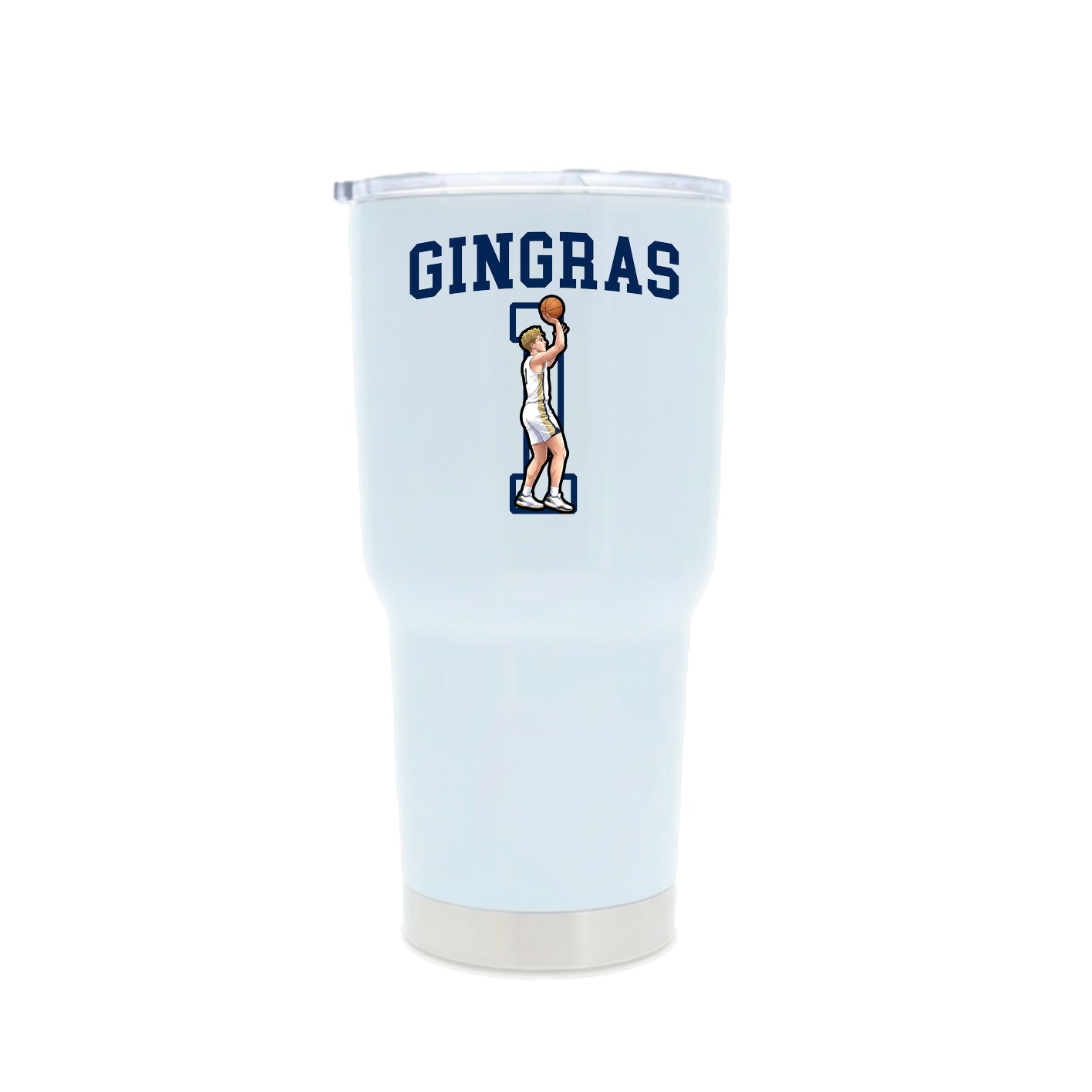 30oz Stainless Steel Tumbler — Shirsey in White