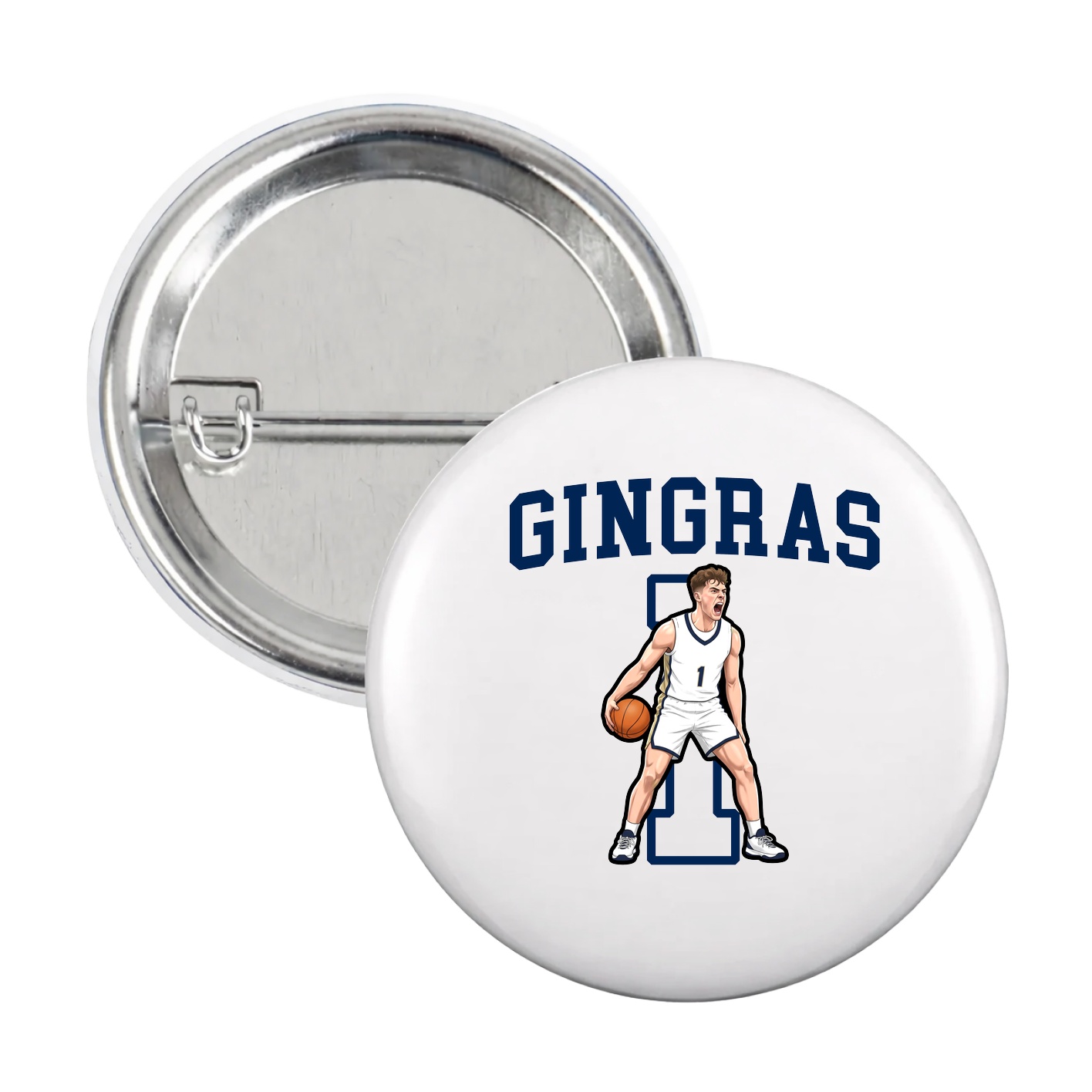 Game Day Button — Shirsey in White