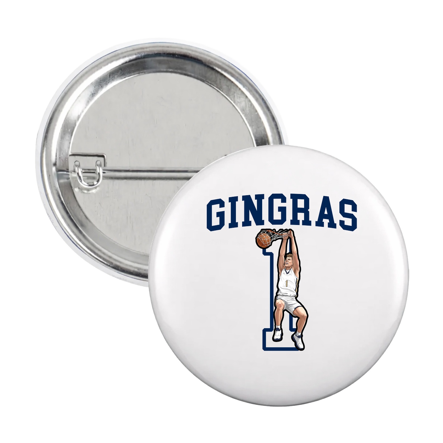 Game Day Button — Shirsey in White