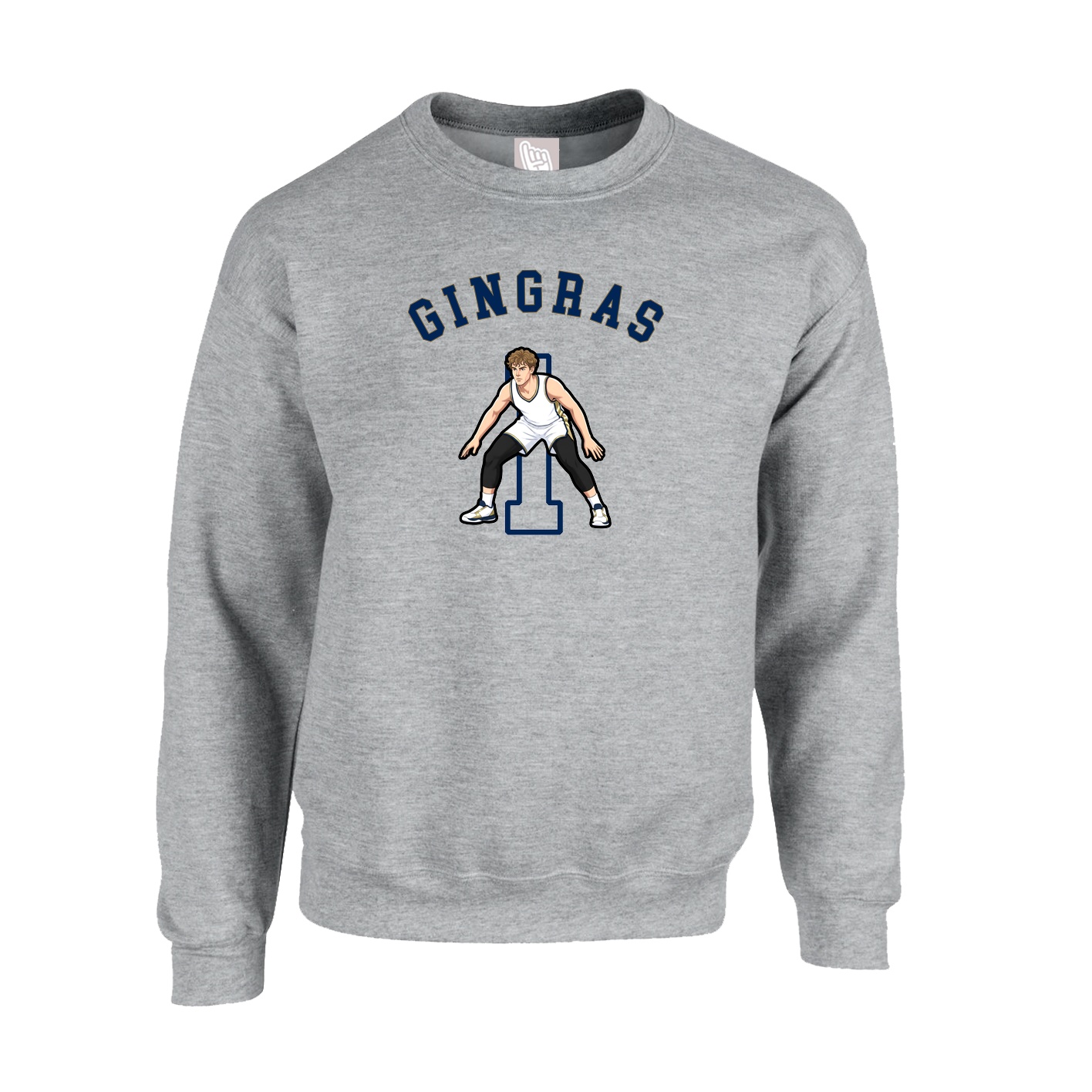 Fleece Crew — Shirsey Arch in Grey