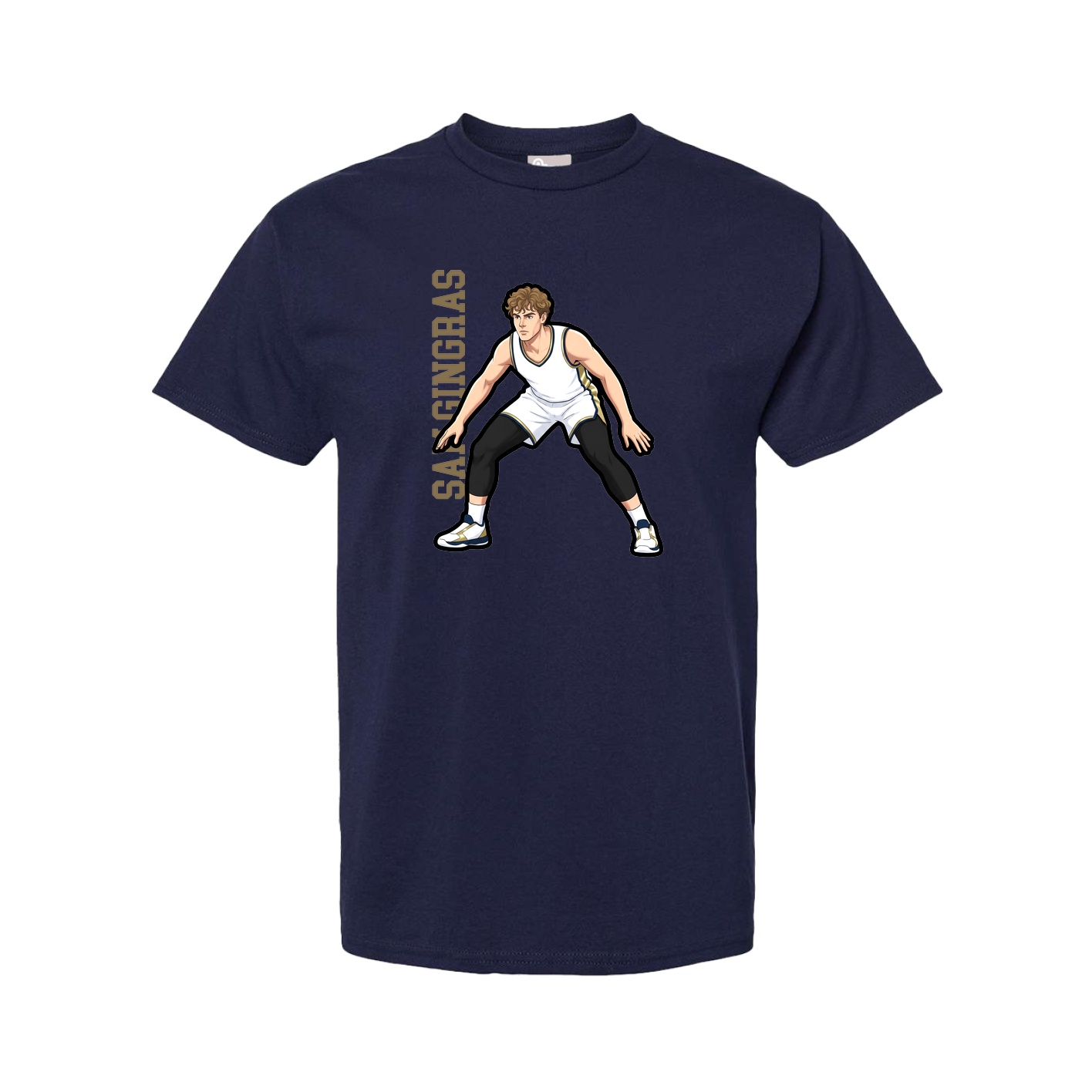 Tee — Name Vertical in Navy