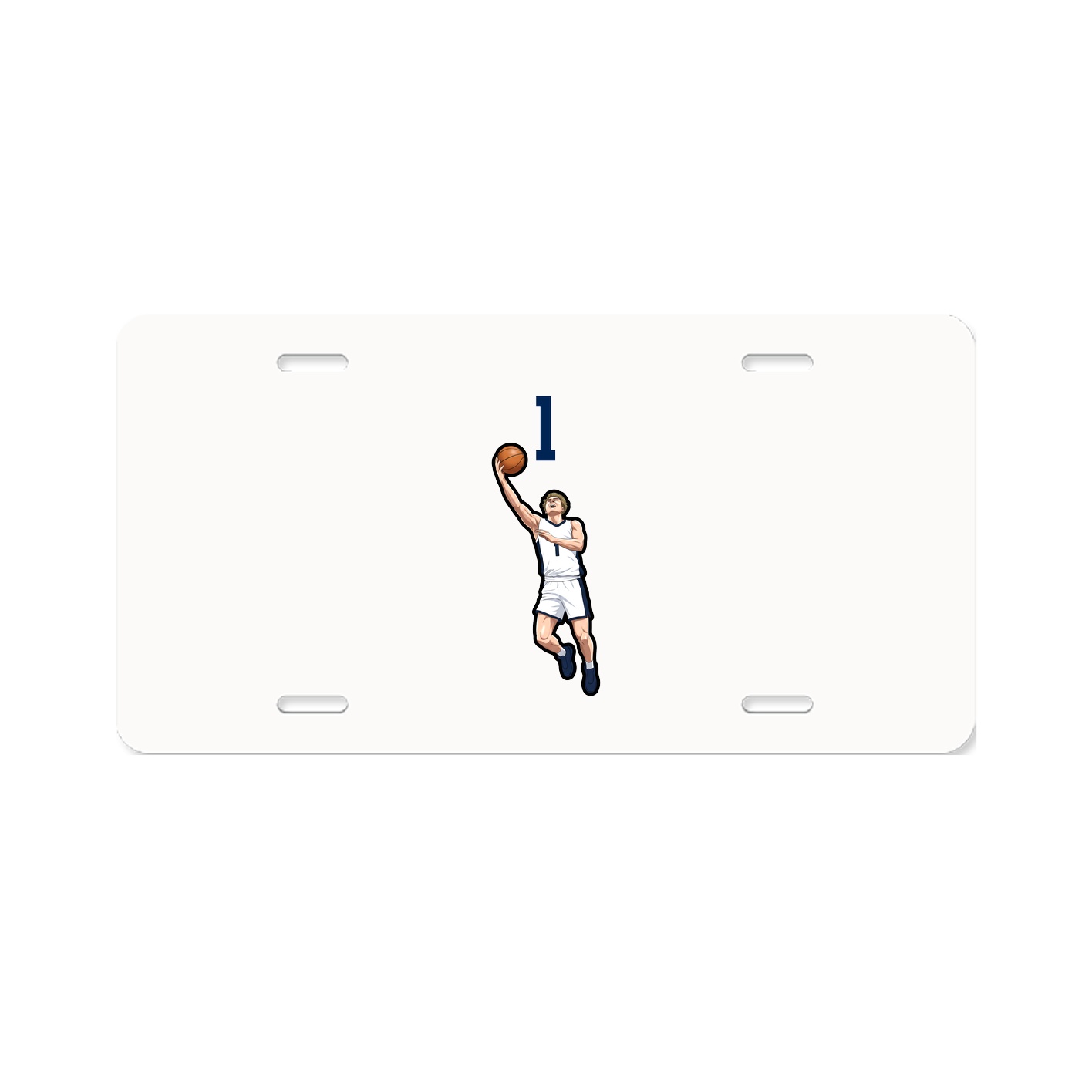 License Plate — Number Top in Classic
